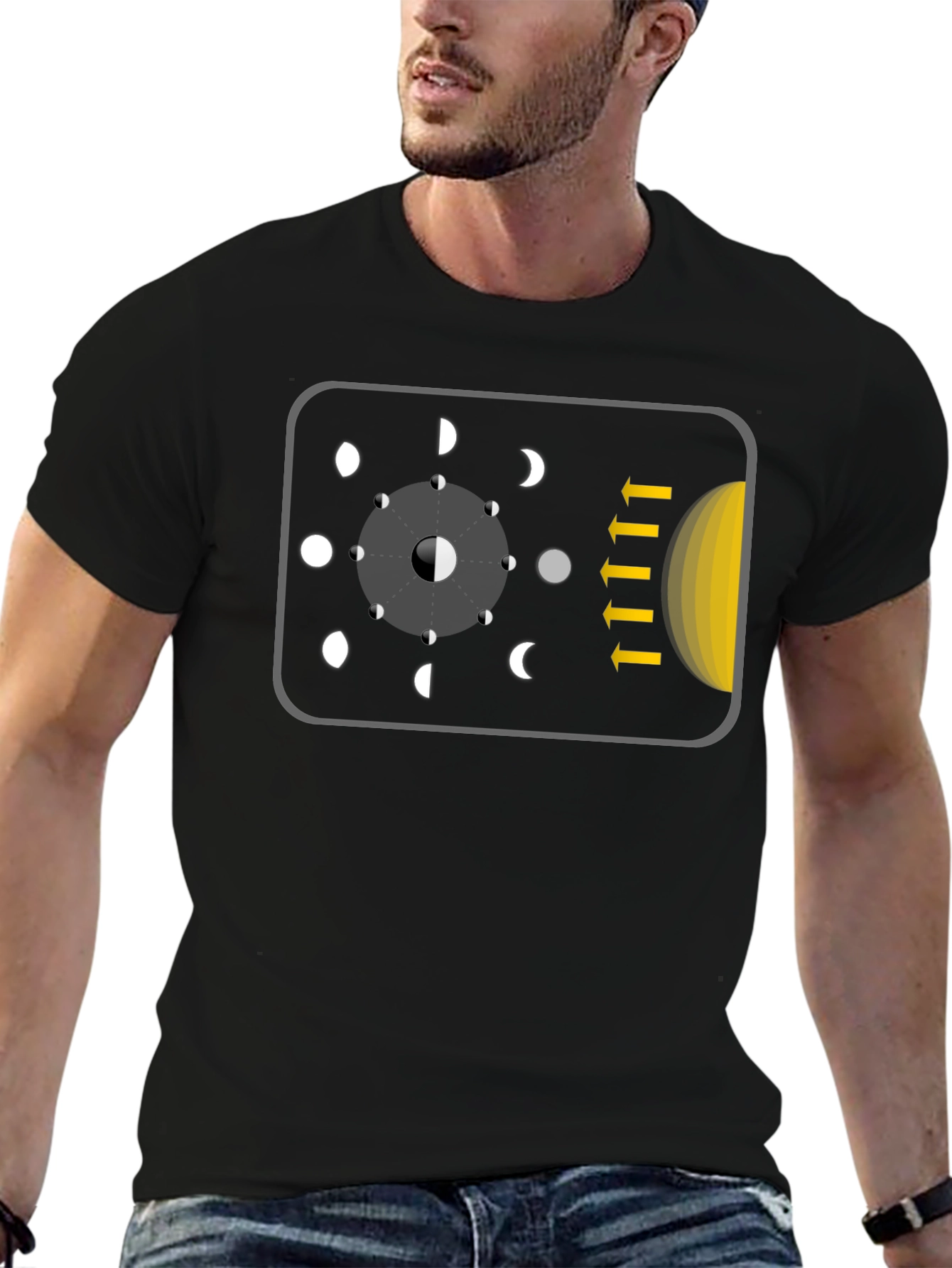 Lunar Phase T-Shirt - Astronomy Graphic Tee