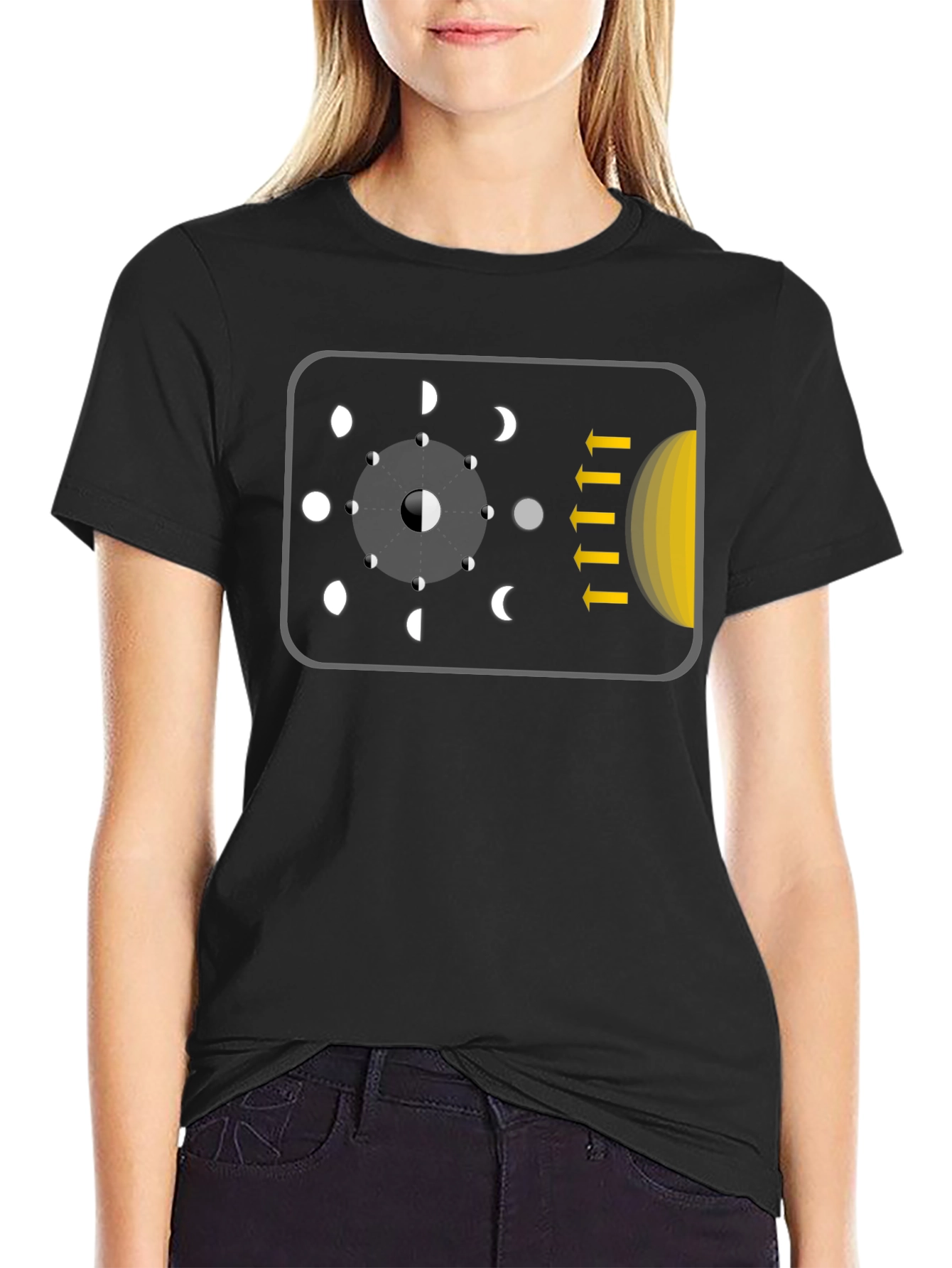 Lunar Phase T-Shirt - Astronomy Graphic Tee