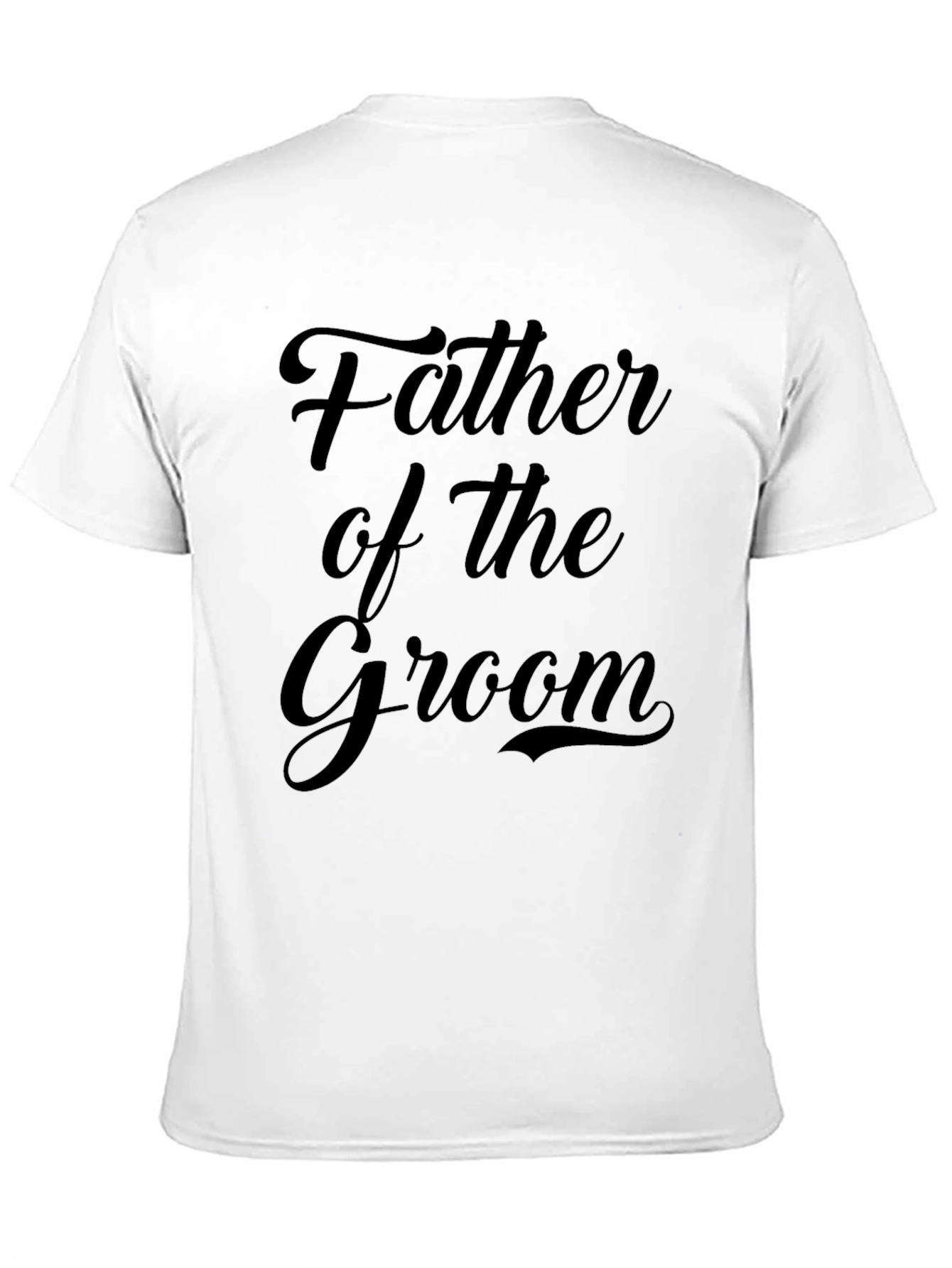Father of the Groom Black T-Shirt