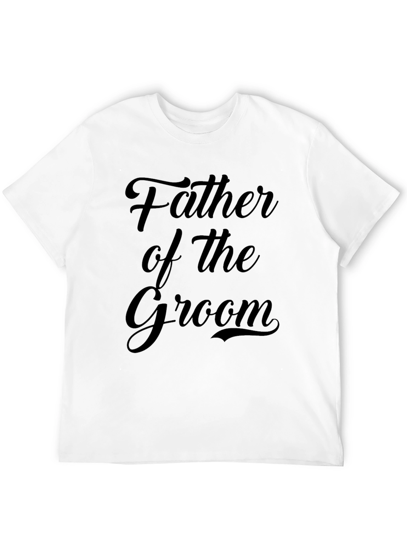 Father of the Groom Black T-Shirt