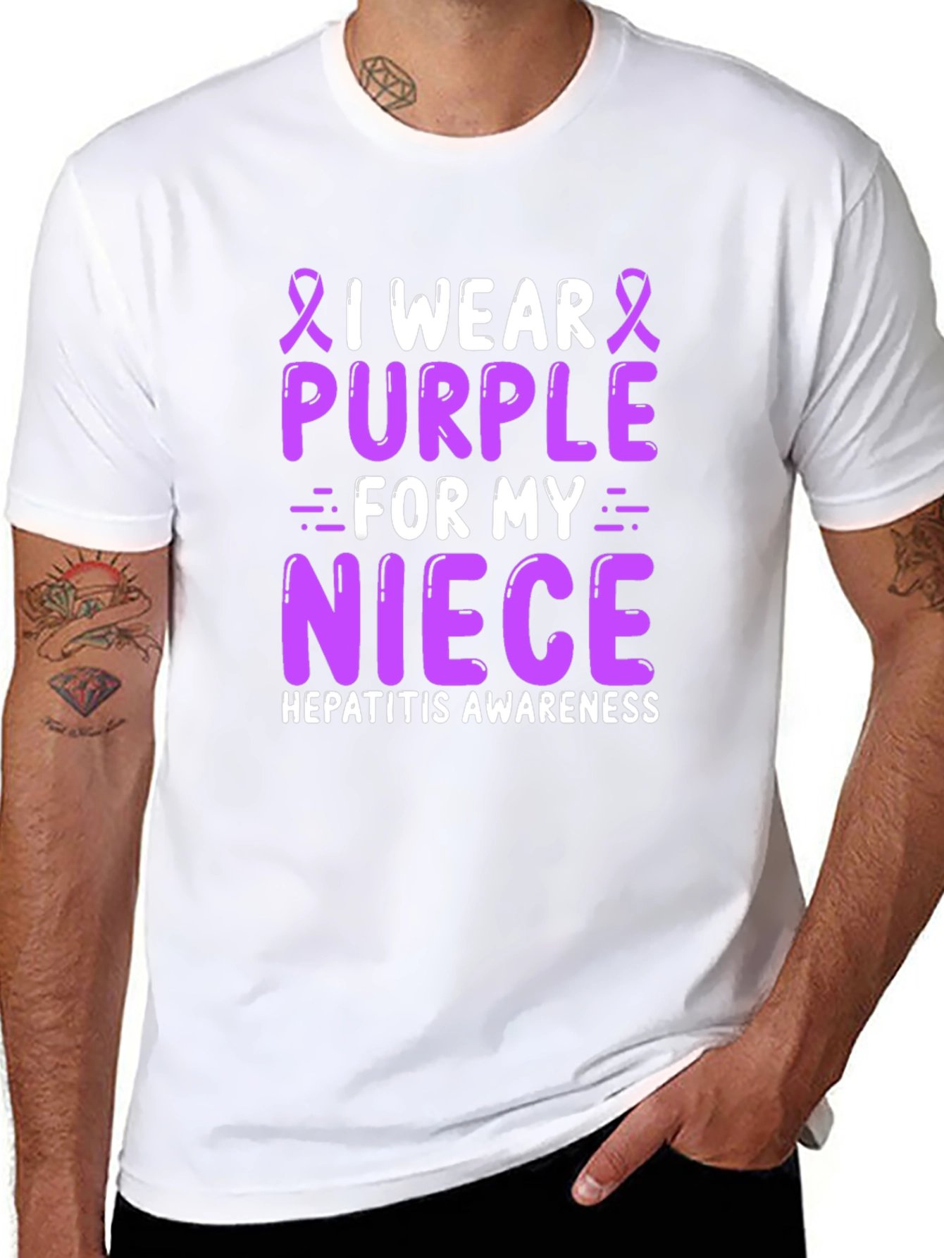 Purple Niece Hepatitis Awareness T-Shirt