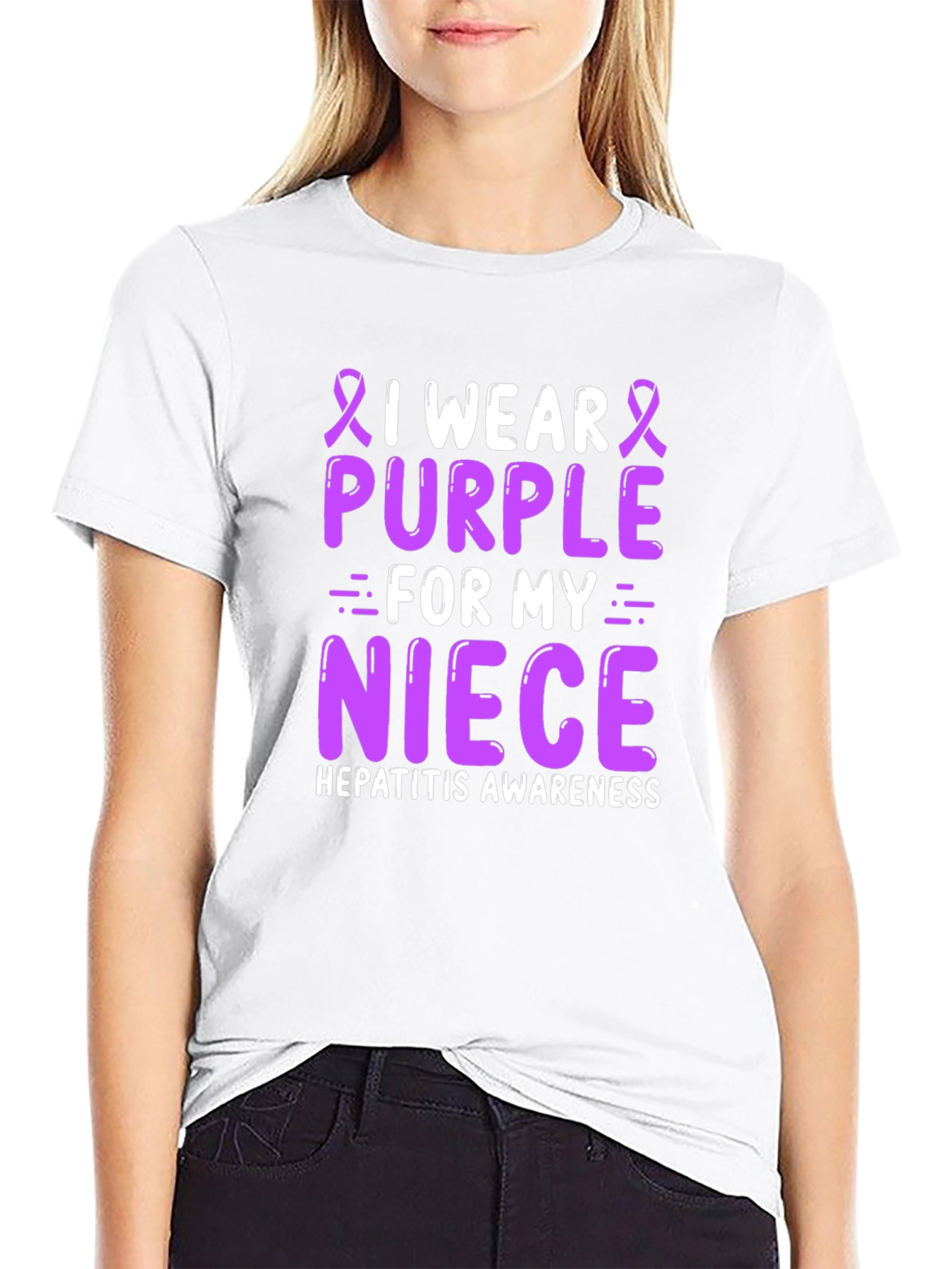 Purple Niece Hepatitis Awareness T-Shirt