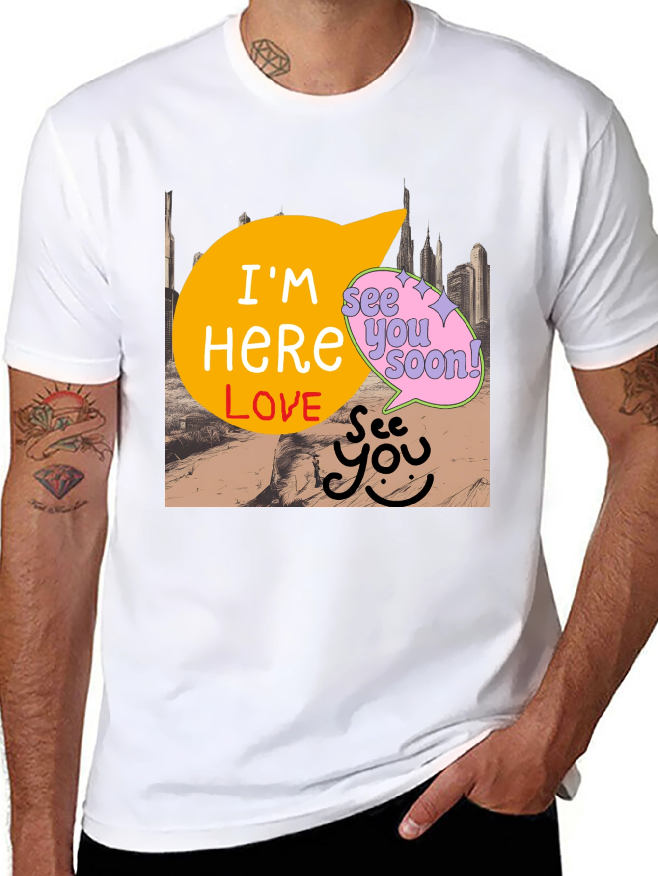 Im Here Love Graphic Tee