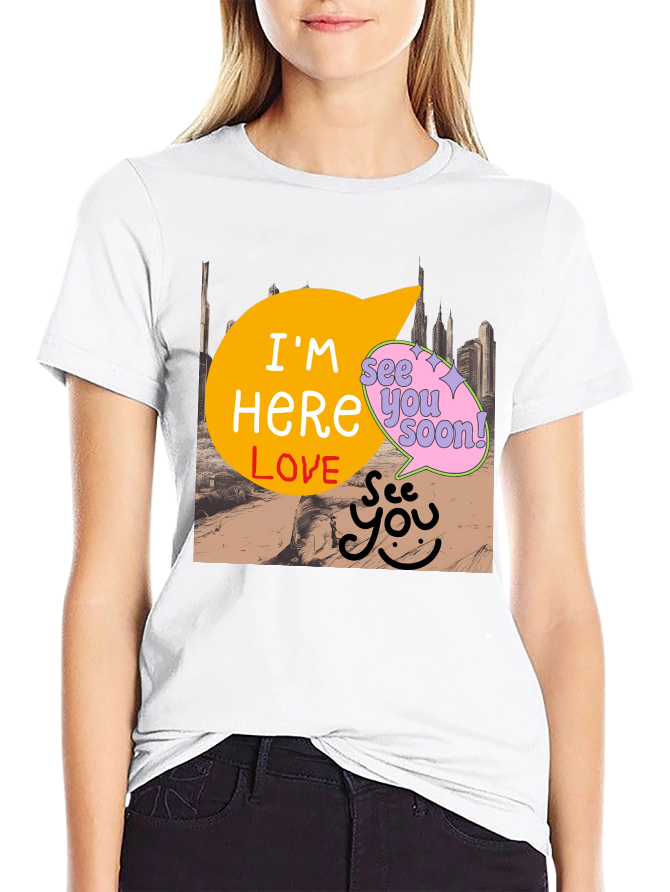 Im Here Love Graphic Tee