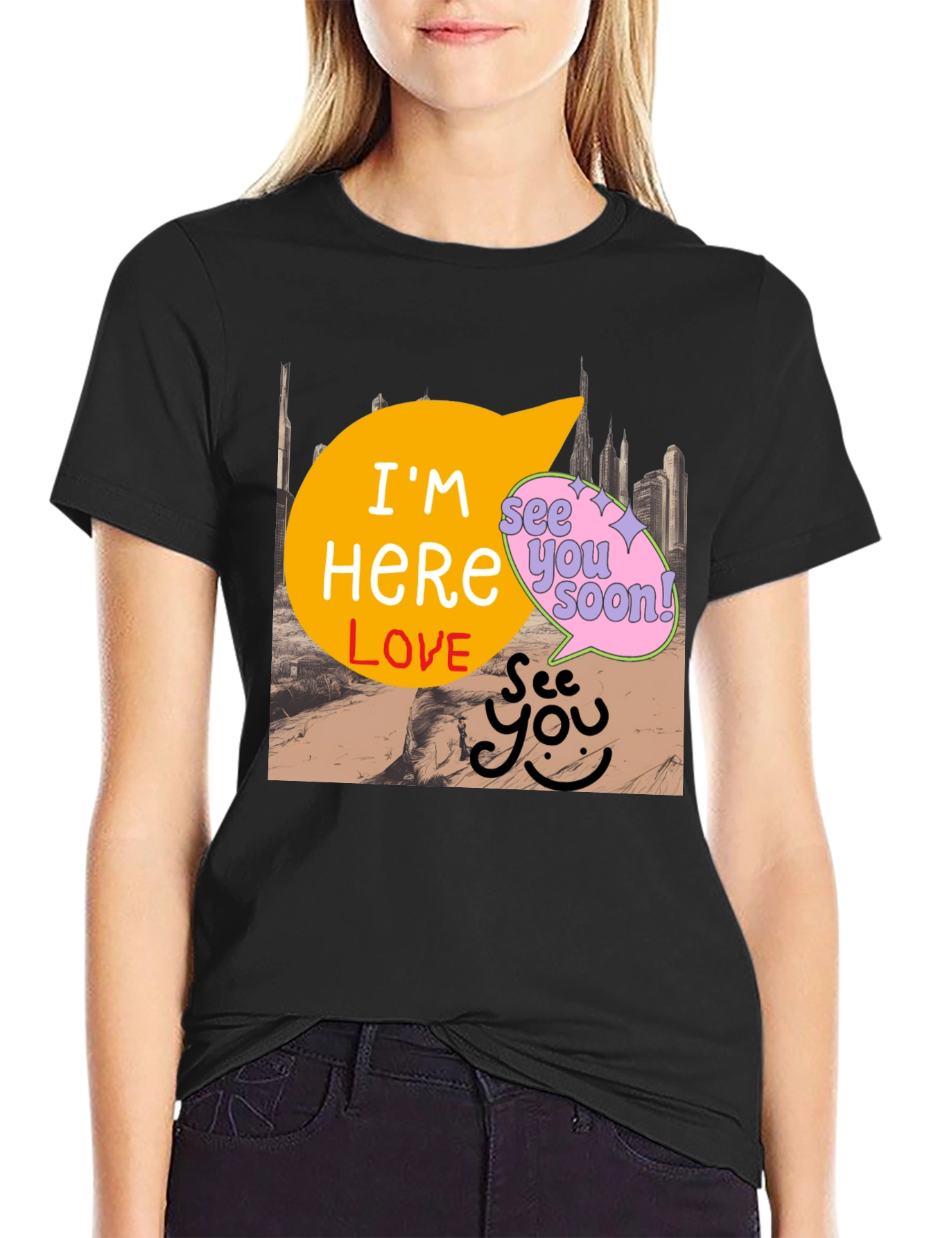 Im Here Love Graphic Tee