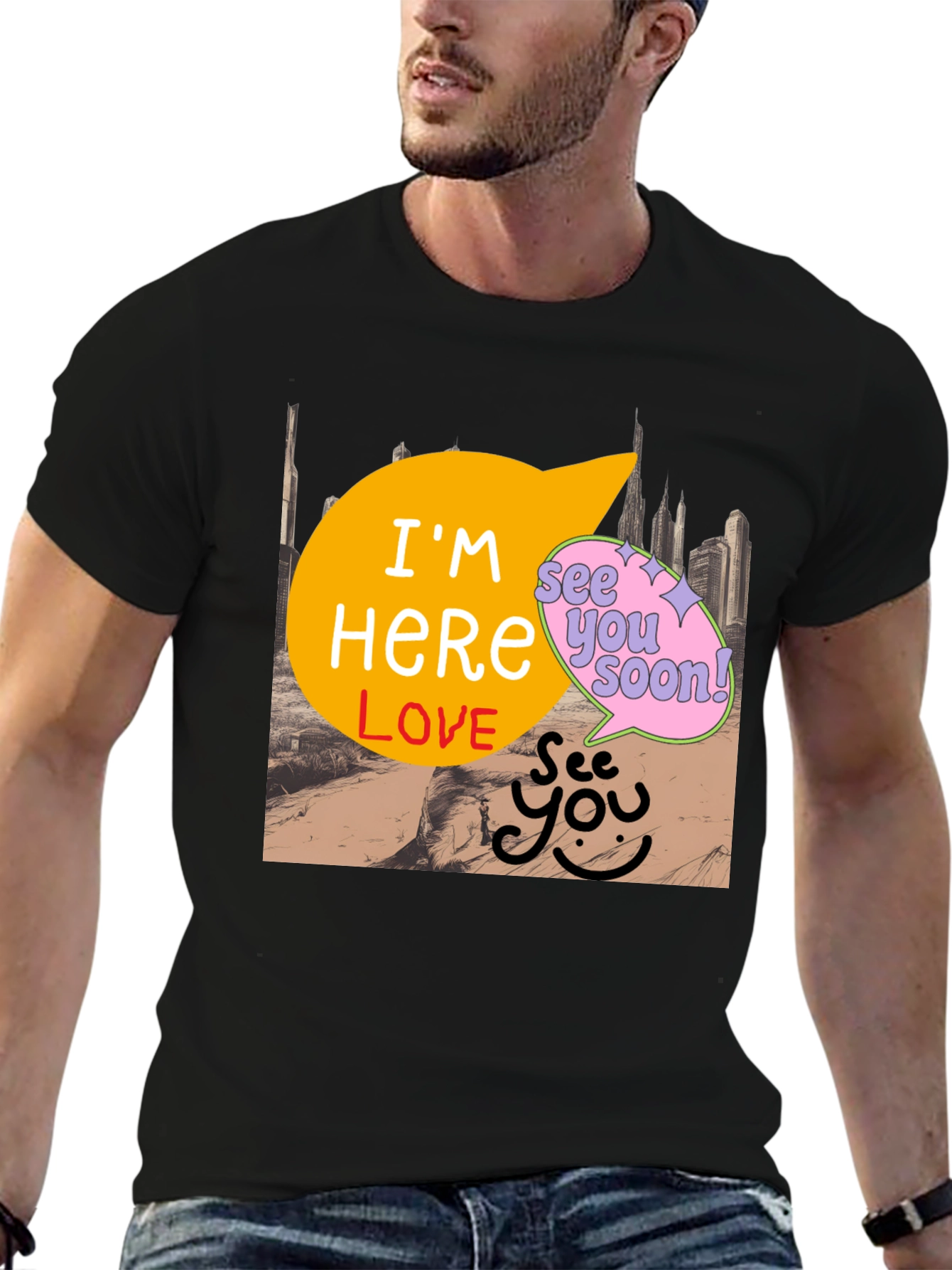 Im Here Love Graphic Tee