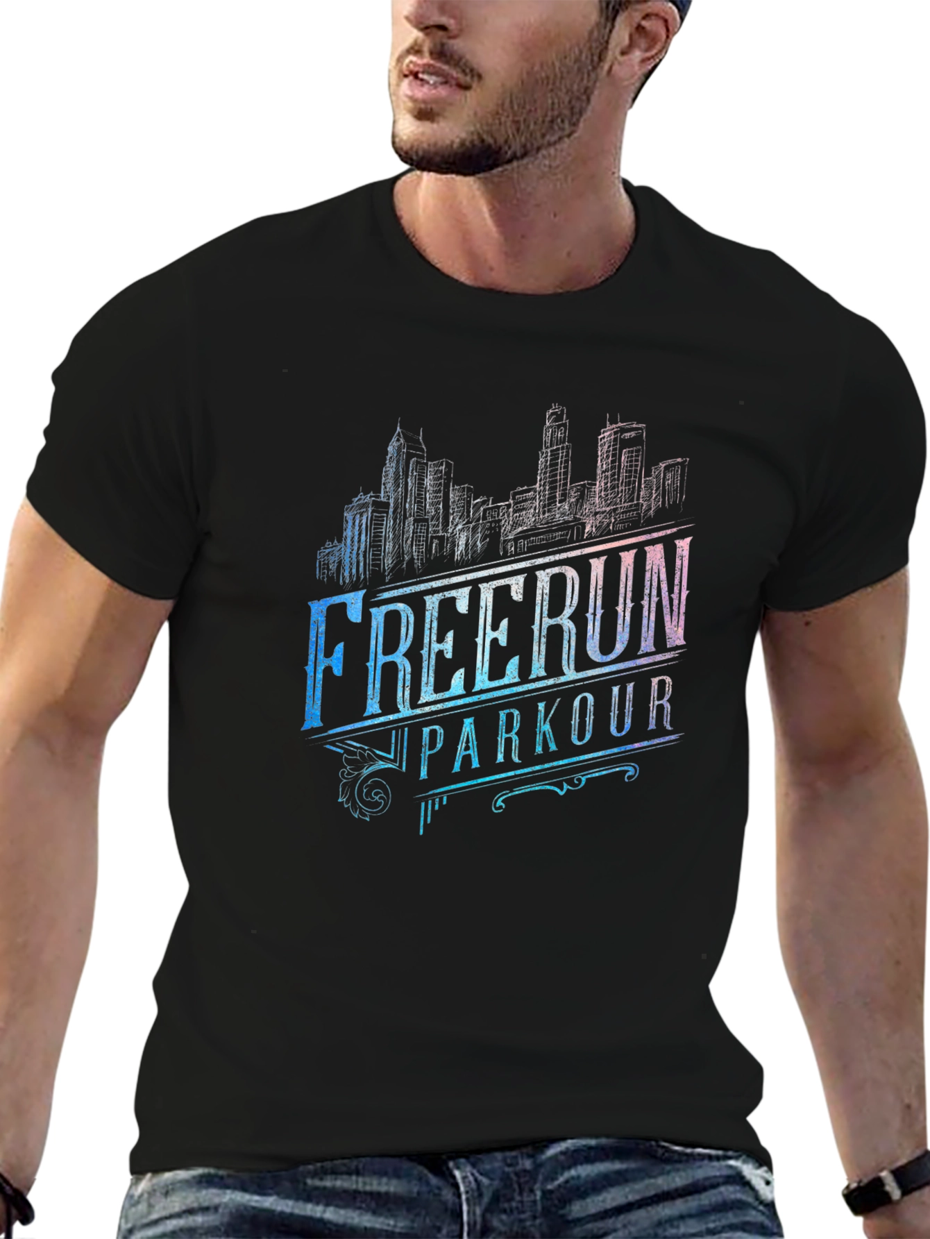 FreeRun Parkour Cityscape T-Shirt