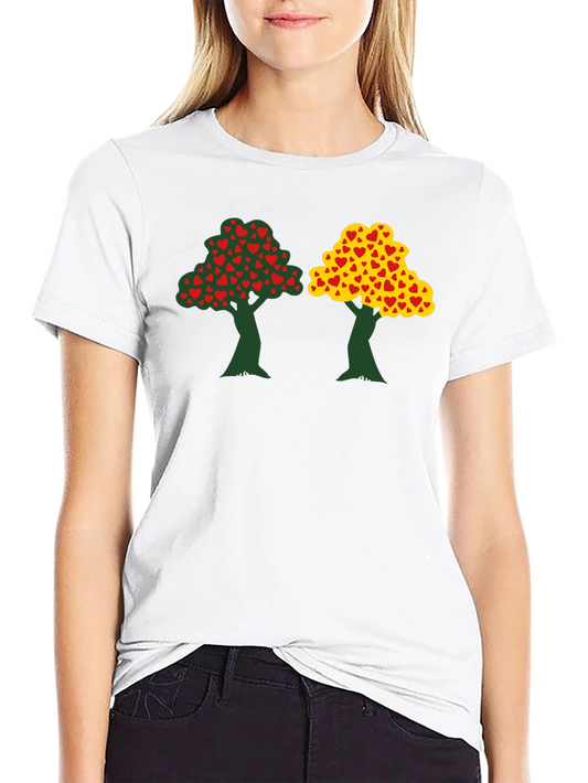 Heart Tree Graphic Tee - Unique Design