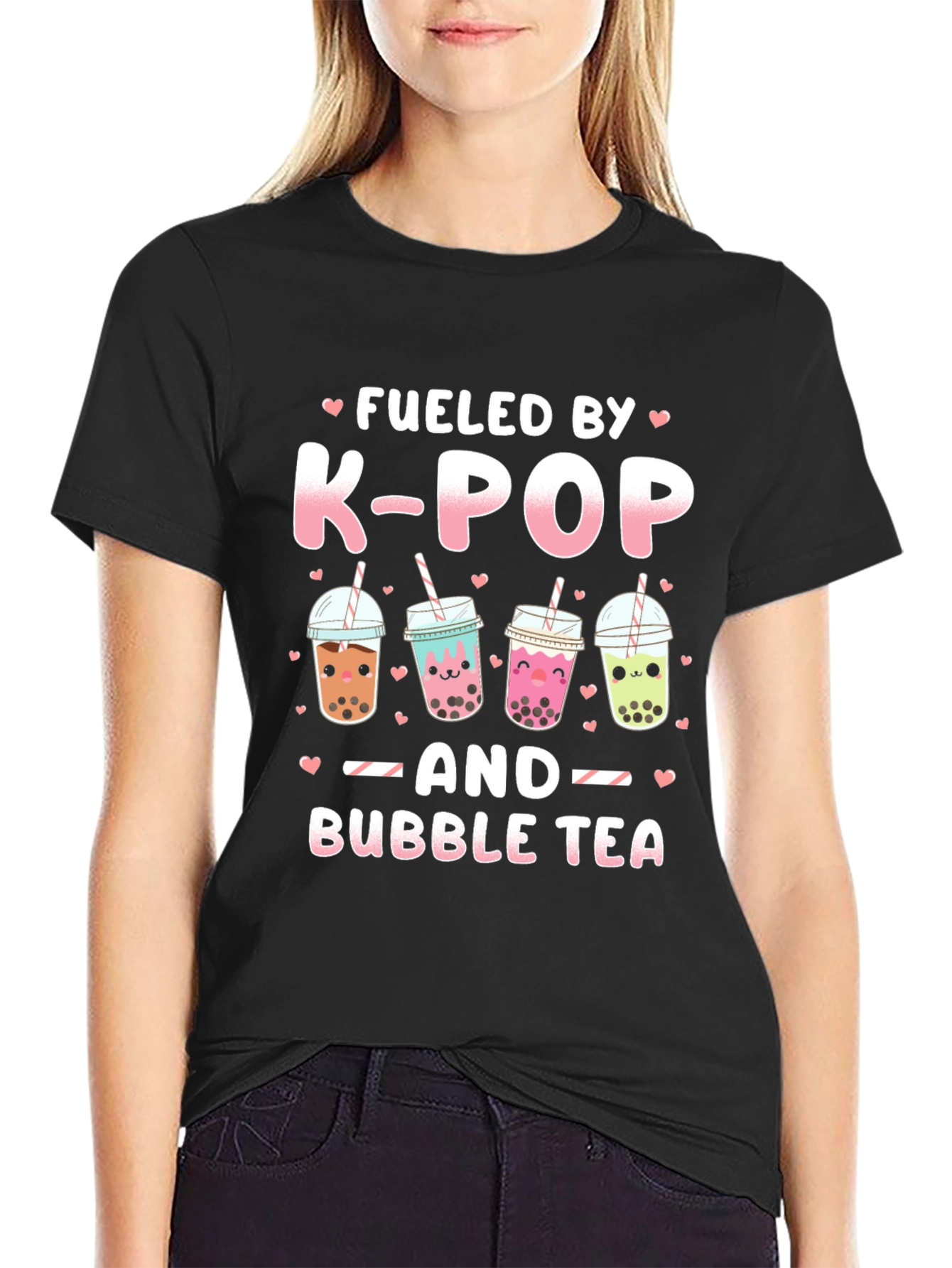 Fueled by K-Pop and Bubble Tea T-Shirt