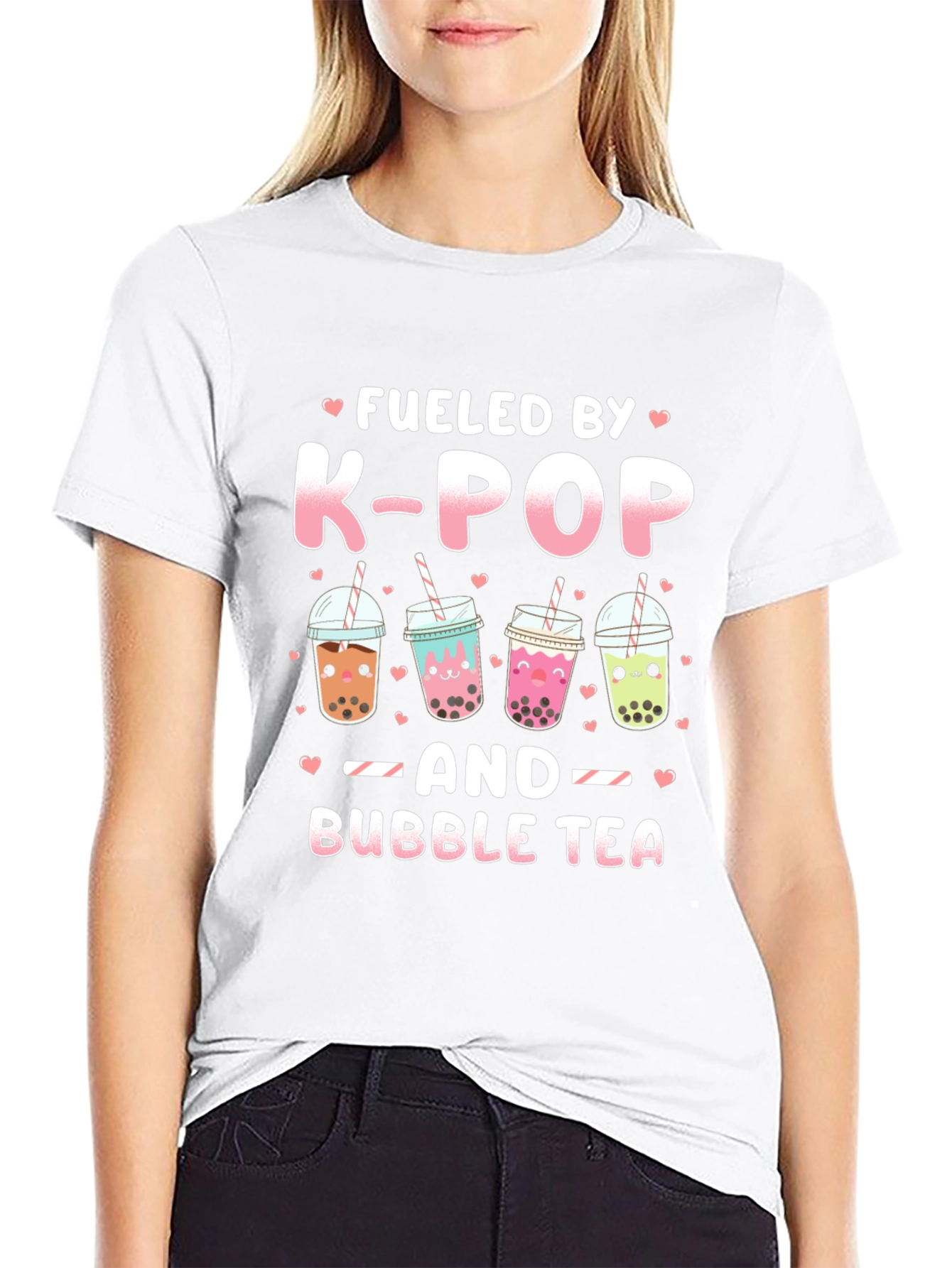 Fueled by K-Pop and Bubble Tea T-Shirt