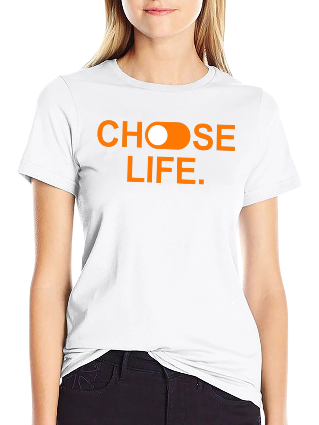 Choose Life Graphic Tee - Black Cotton T-Shirt