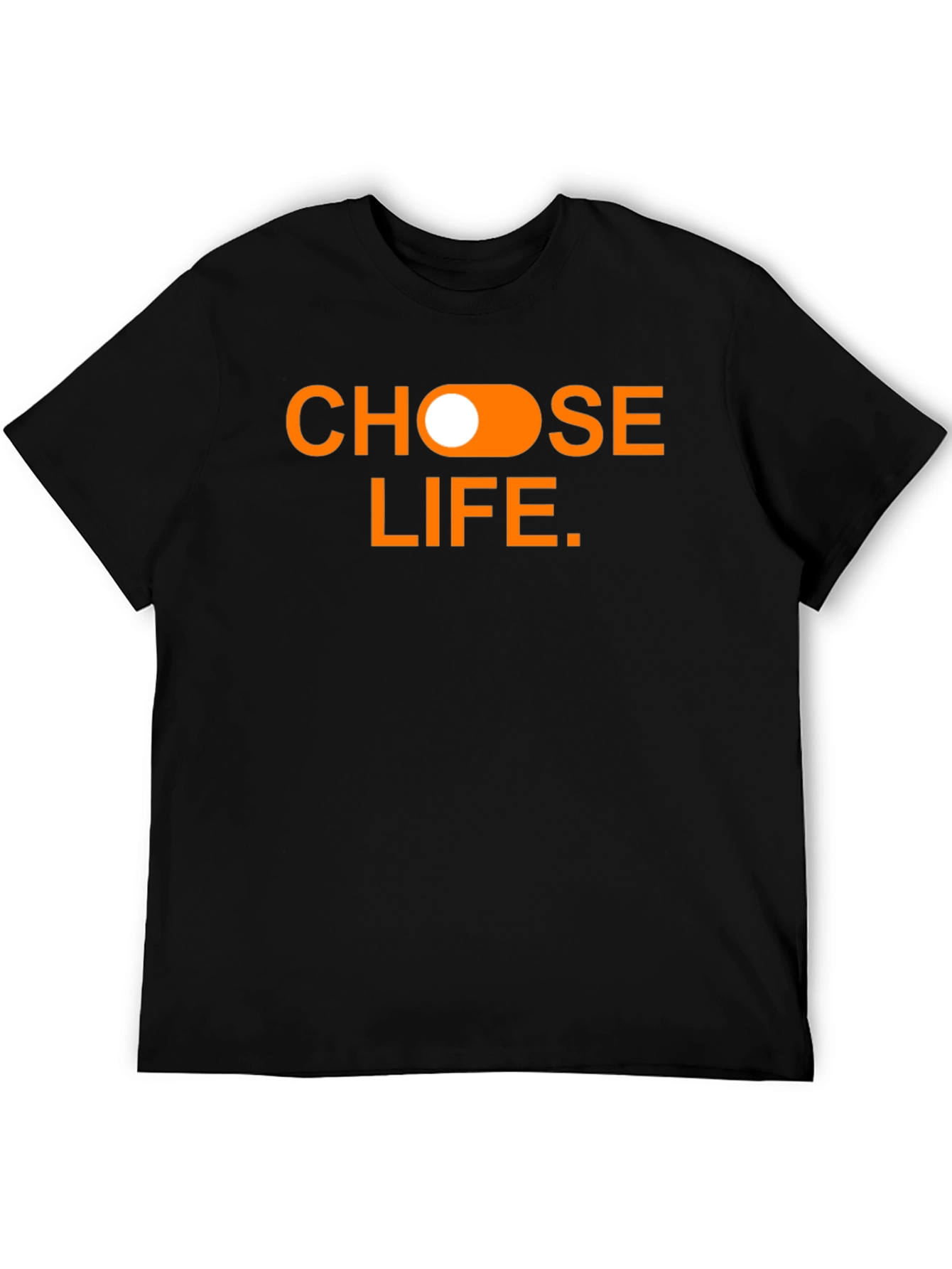 Choose Life Graphic Tee - Black Cotton T-Shirt
