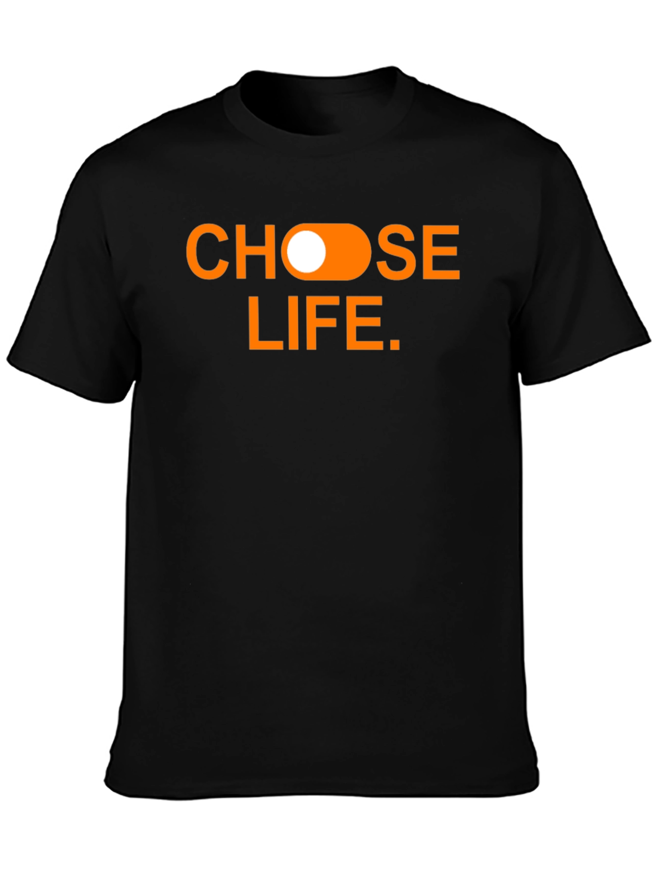 Choose Life Graphic Tee - Black Cotton T-Shirt