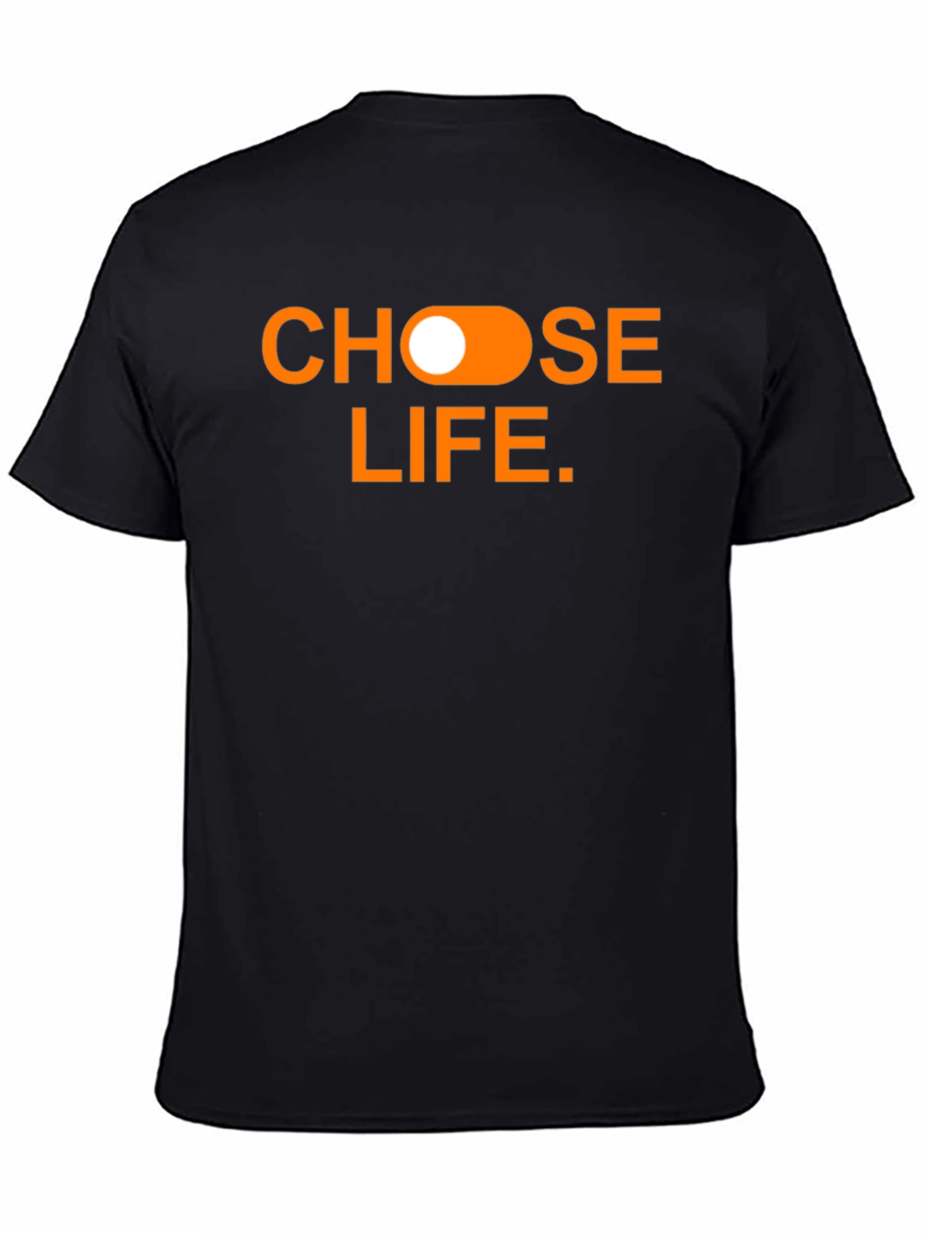 Choose Life Graphic Tee - Black Cotton T-Shirt