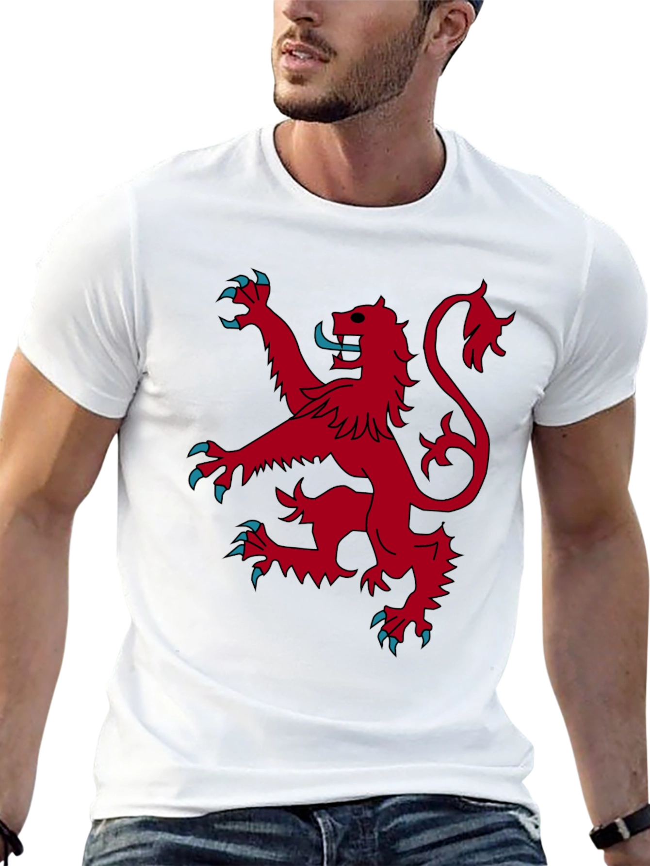 Red Lion Rampant Graphic Black T-Shirt