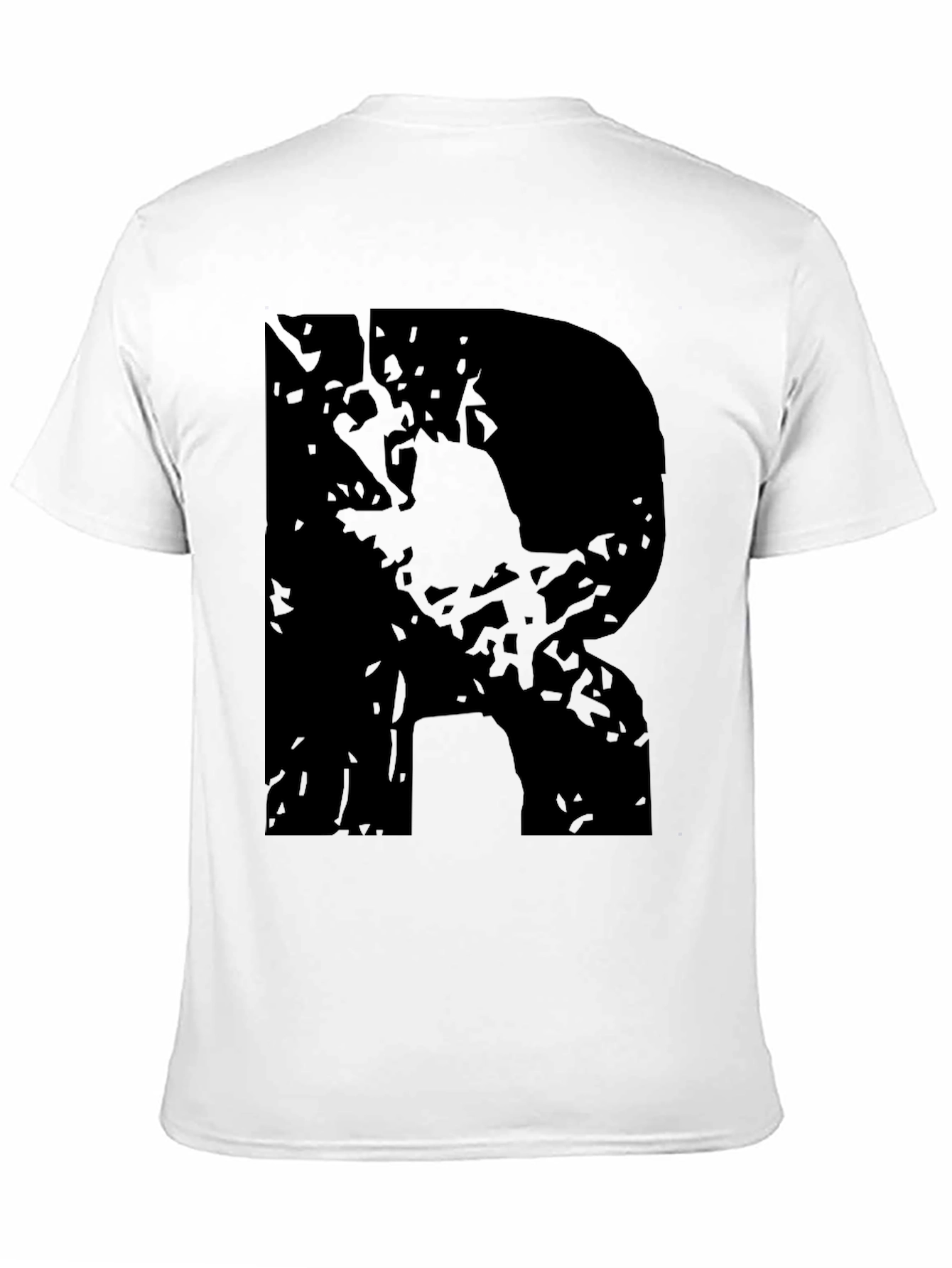 Black R Graphic Tee - Casual Style