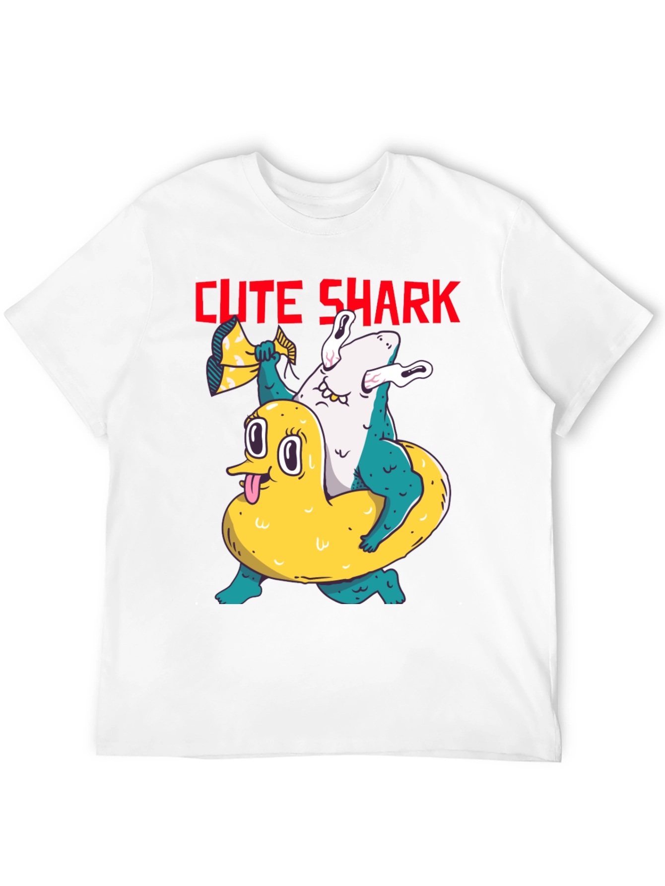 Cute Shark Graphic T-Shirt - Unisex Black Tee