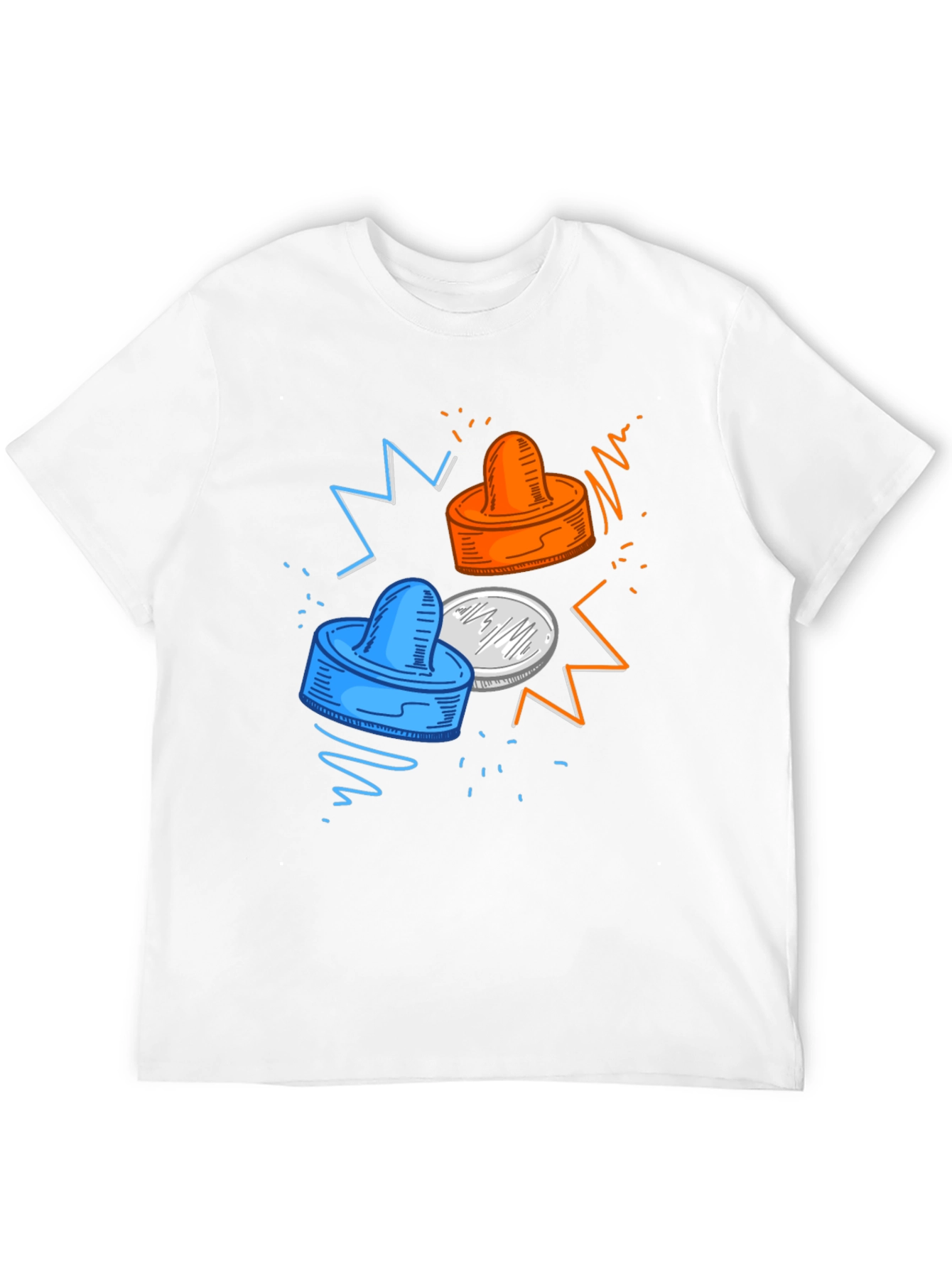 Air Hockey Graphic Tee - Unique Design