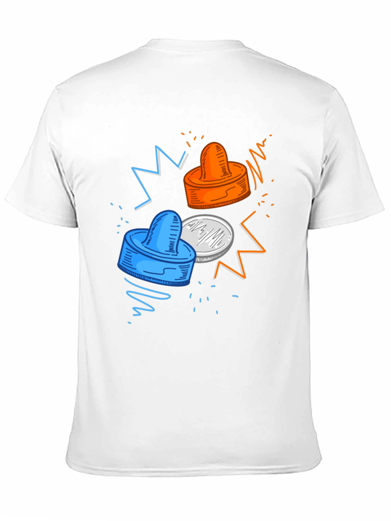 Air Hockey Graphic Tee - Unique Design
