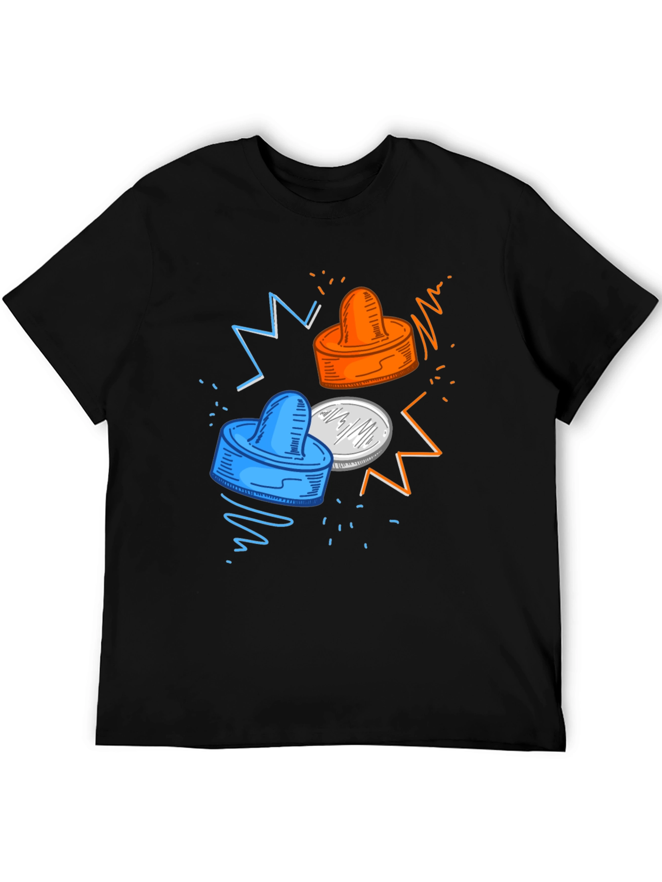 Air Hockey Graphic Tee - Unique Design