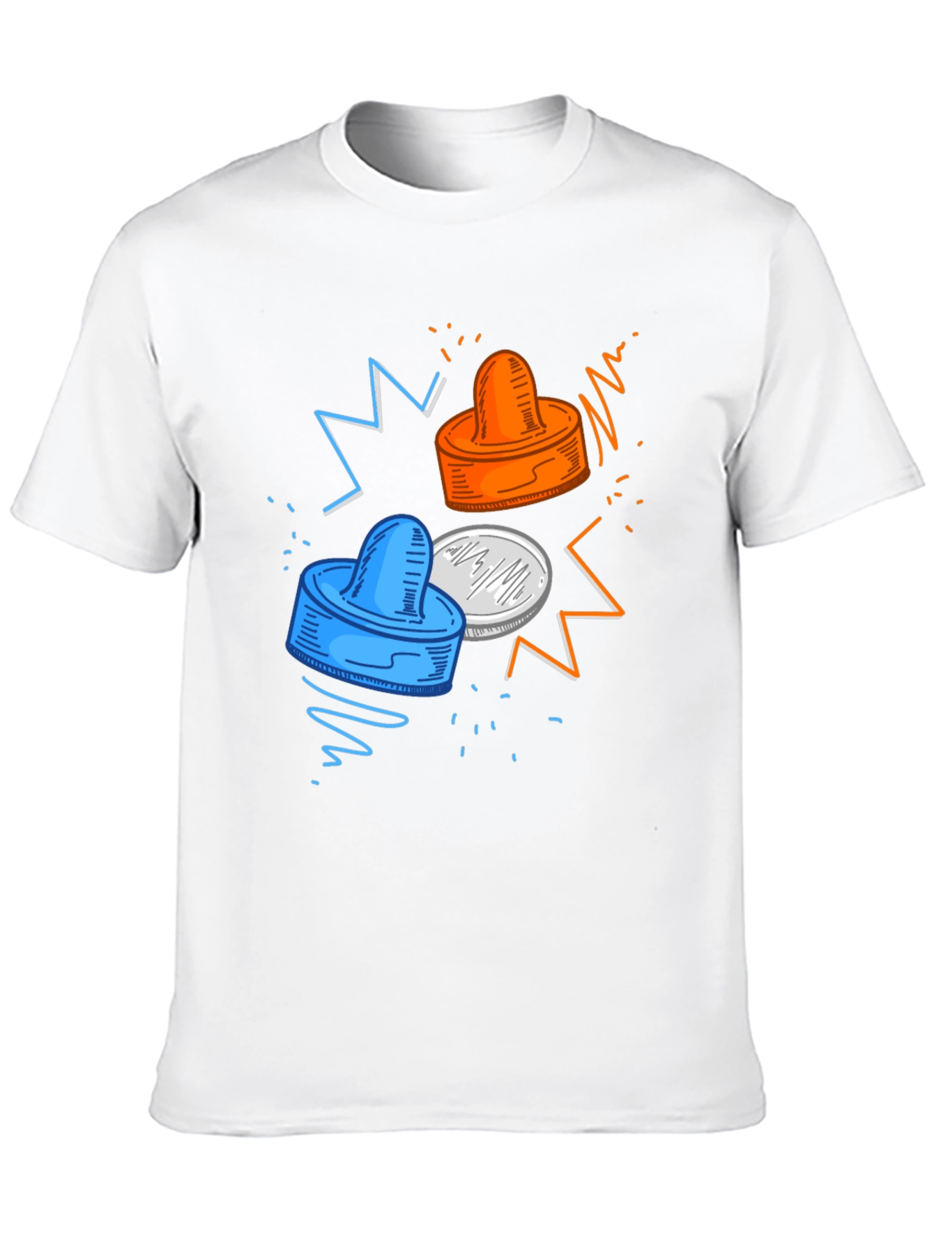 Air Hockey Graphic Tee - Unique Design