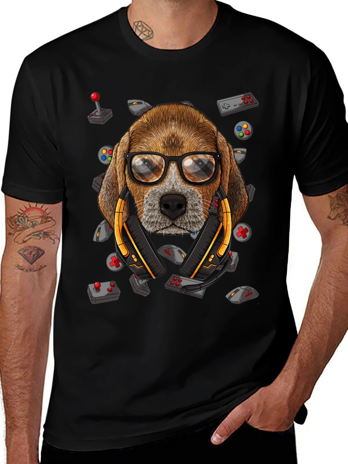 Gamer Dog T-Shirt - Funny Animal Lover Tee