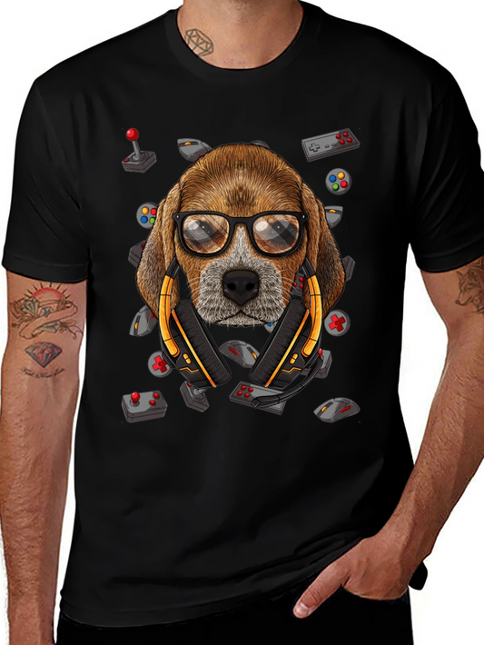 Gamer Dog T-Shirt - Funny Animal Lover Tee