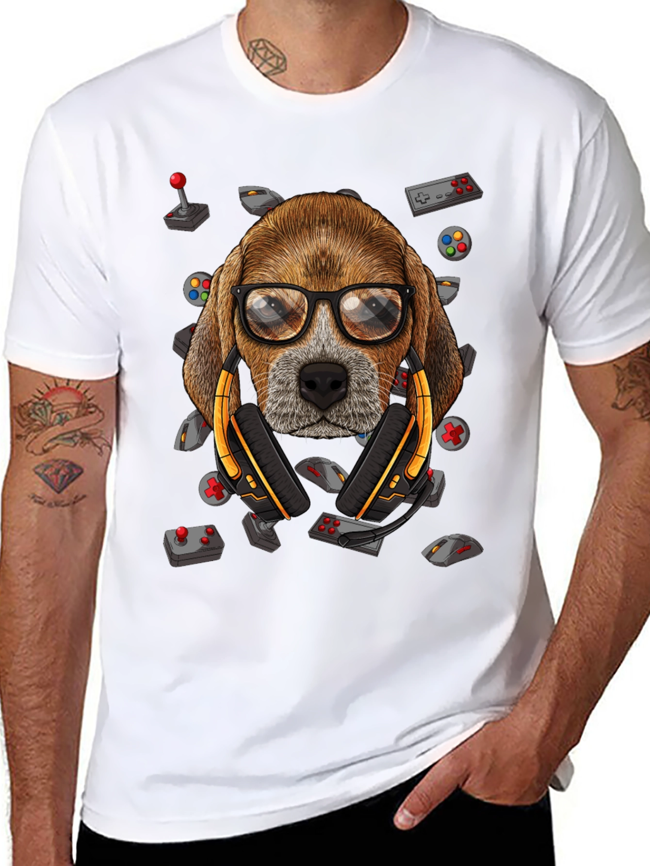 Gamer Dog T-Shirt - Funny Animal Lover Tee