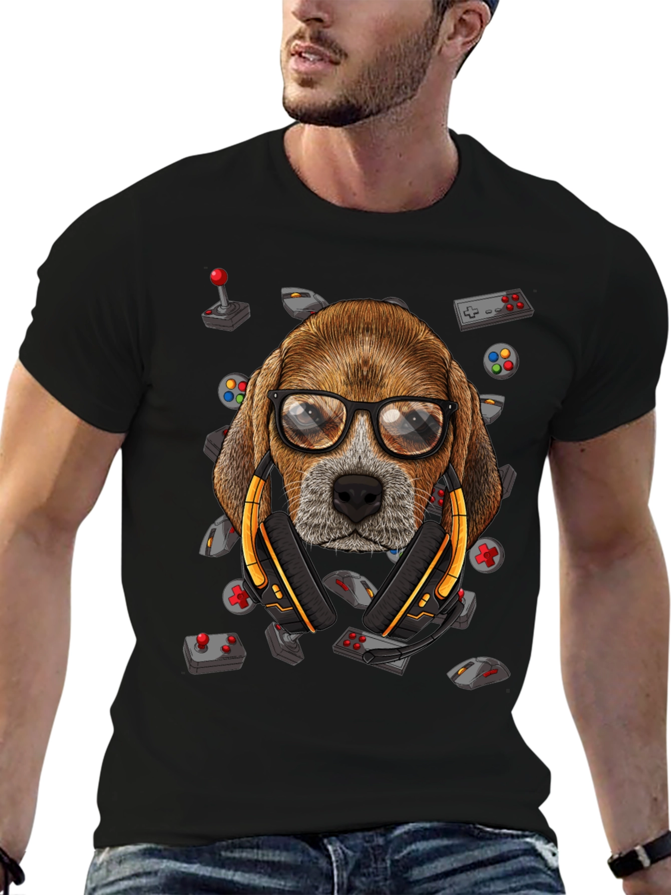 Gamer Dog T-Shirt - Funny Animal Lover Tee