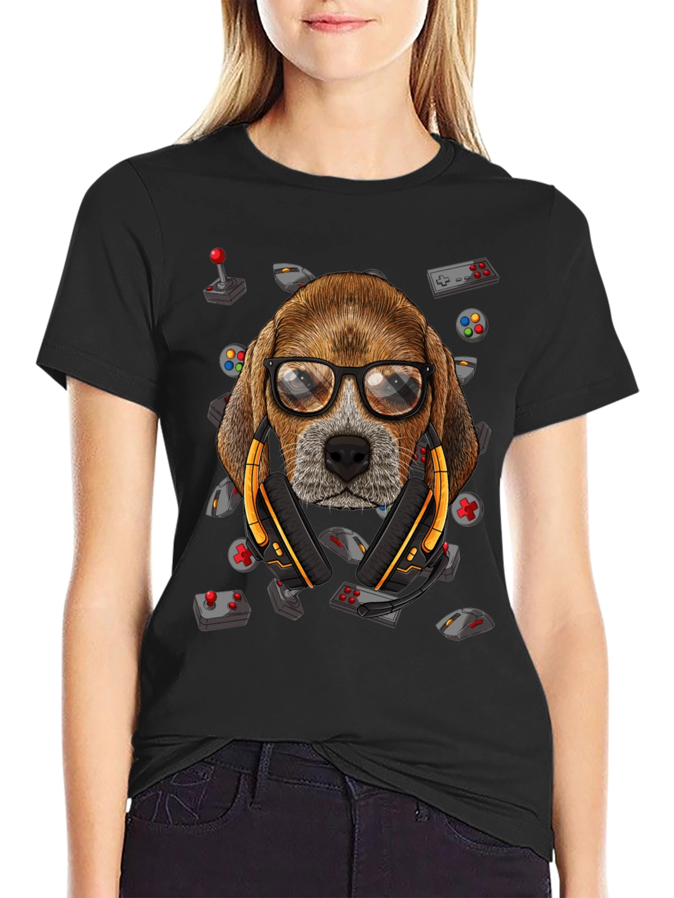 Gamer Dog T-Shirt - Funny Animal Lover Tee