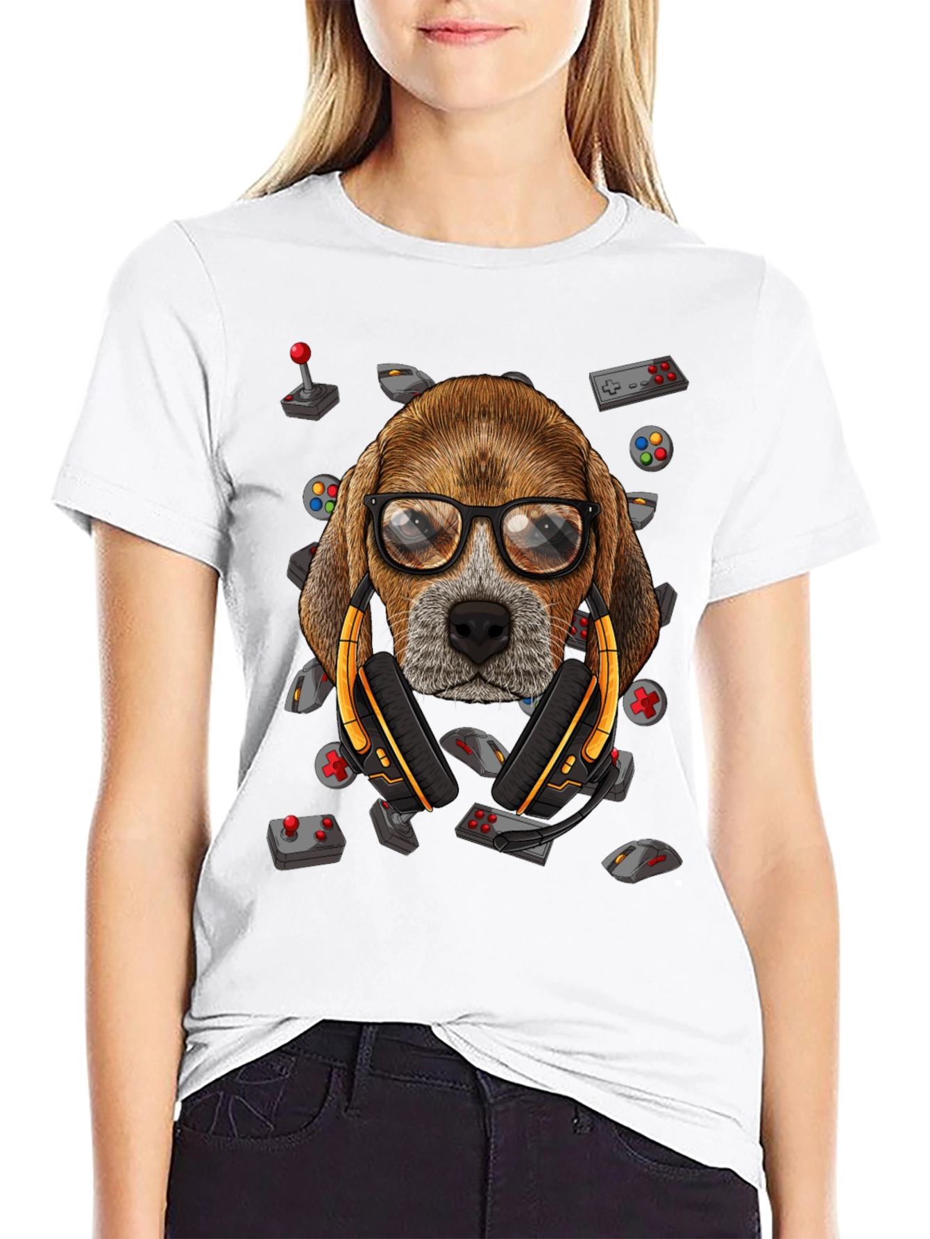 Gamer Dog T-Shirt - Funny Animal Lover Tee