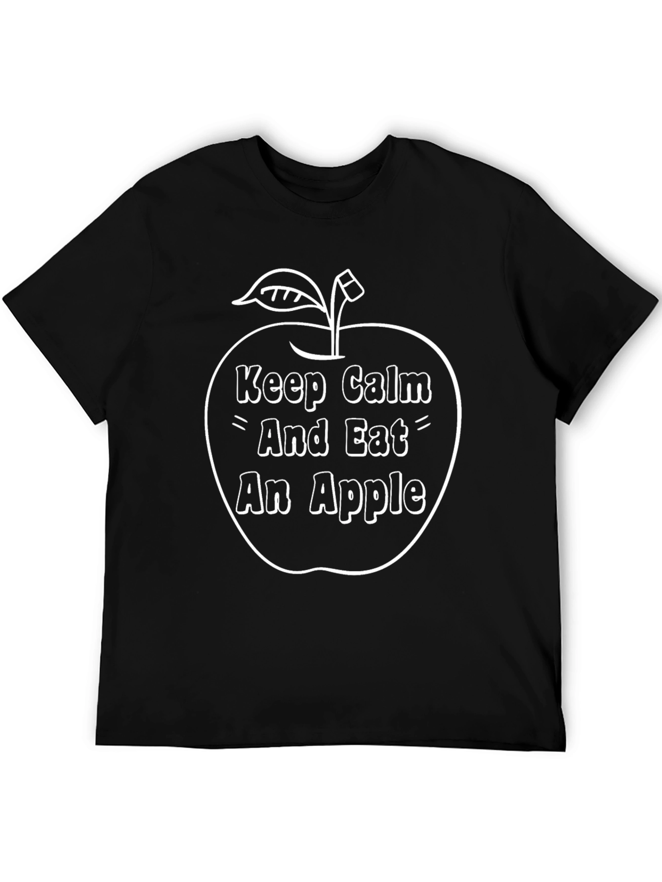 Keep Calm And Eat An Apple Graphic T-Shirt