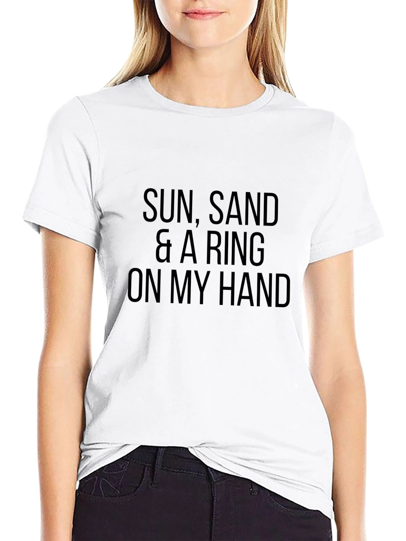 Sun Sand Ring On My Hand Graphic T-Shirt