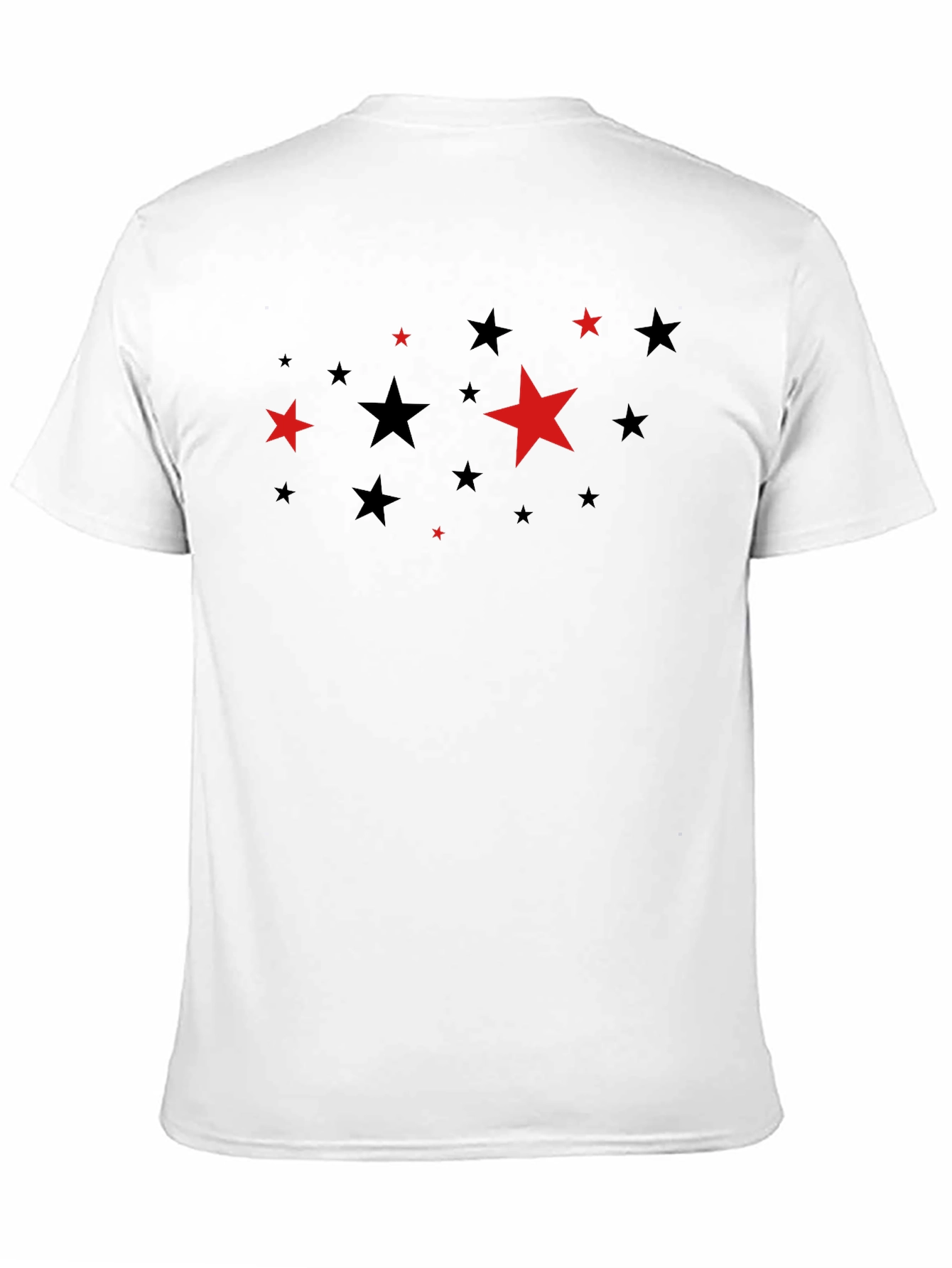 Starry Night T-Shirt: Black Crew Neck Tee