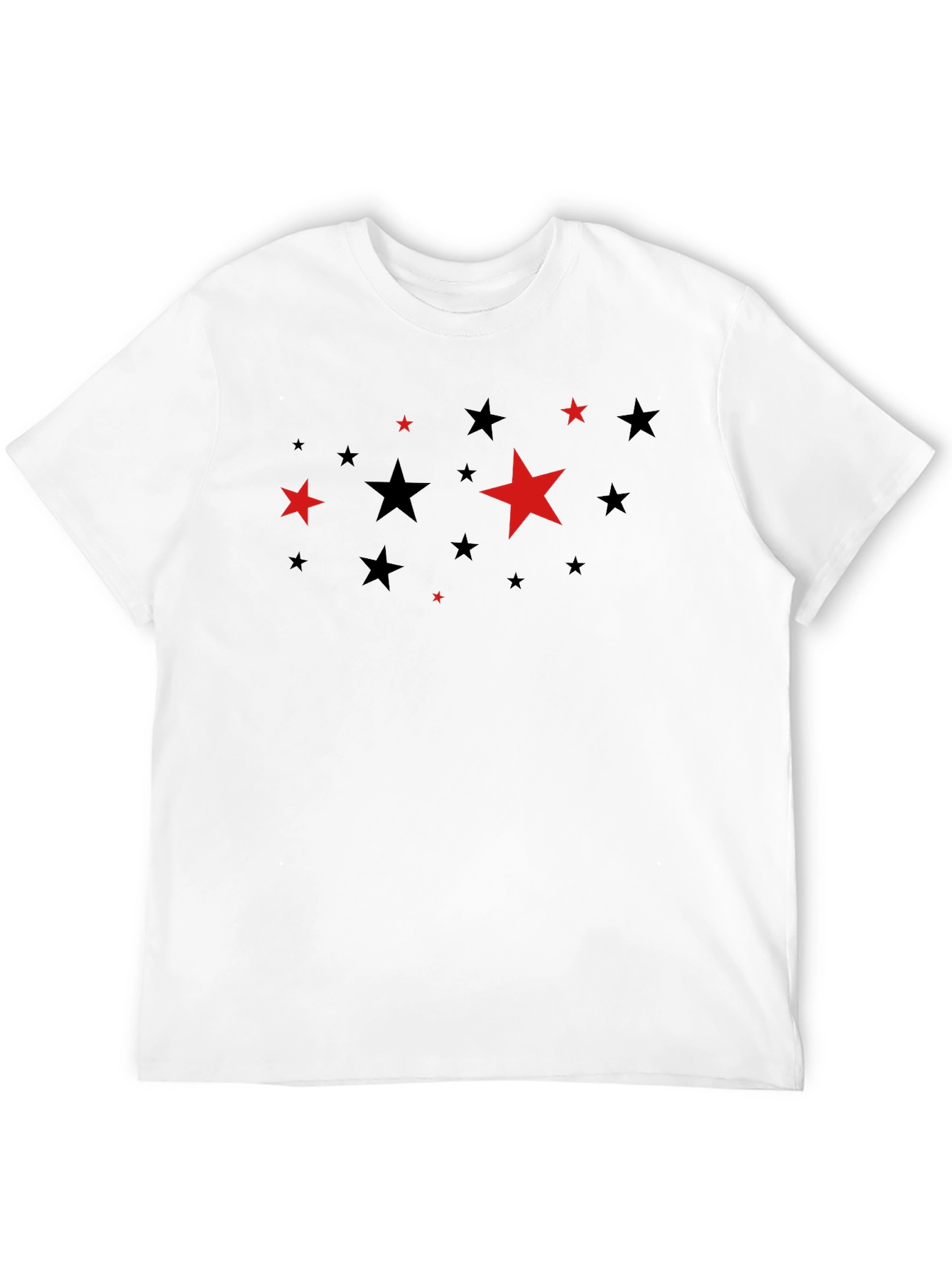 Starry Night T-Shirt: Black Crew Neck Tee