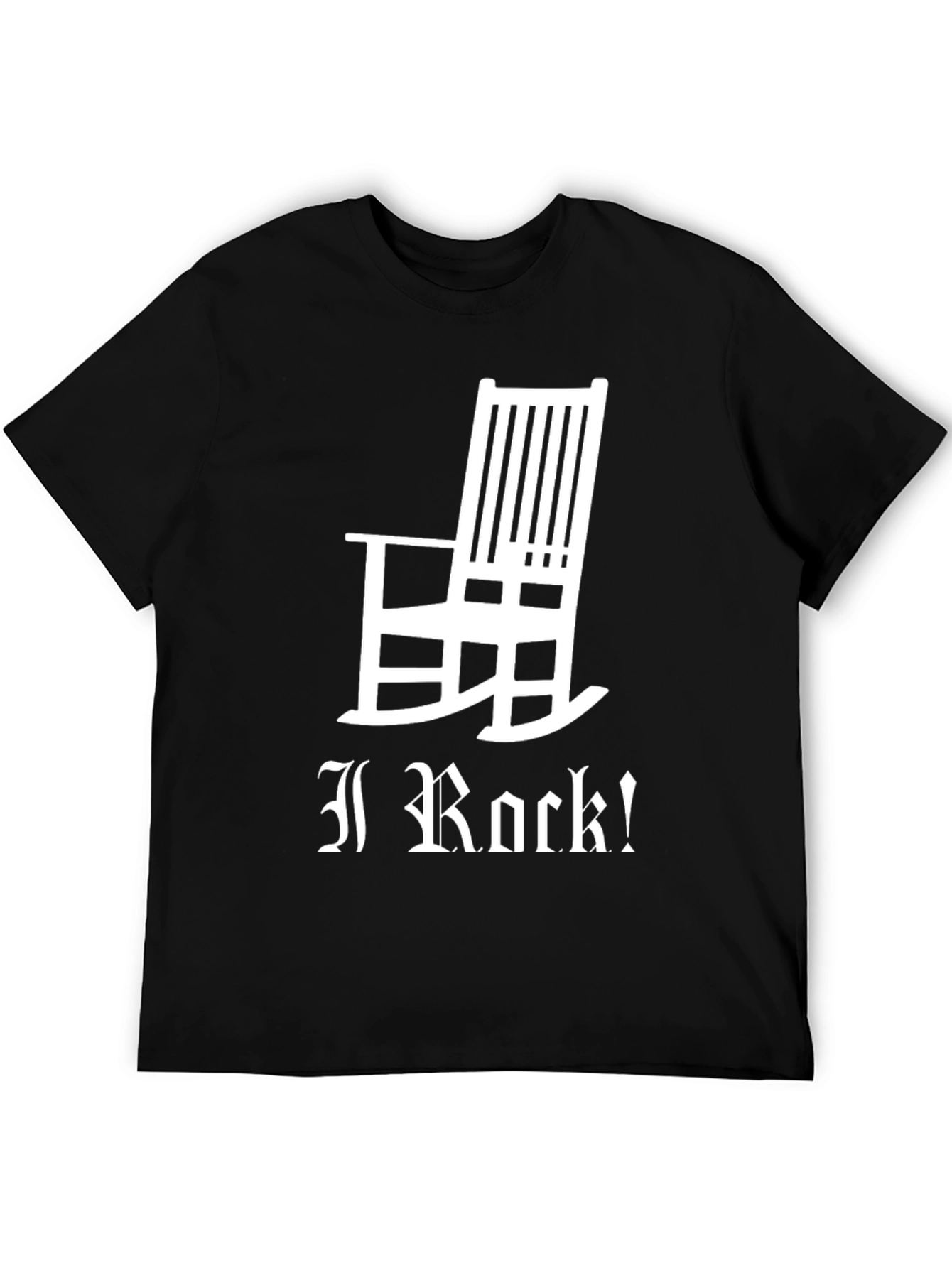 I Rock! Rocking Chair Black T-Shirt