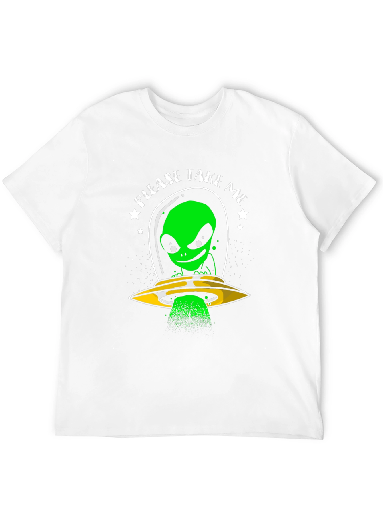 Please Take Me Alien T-Shirt - Sci-Fi Graphic Tee