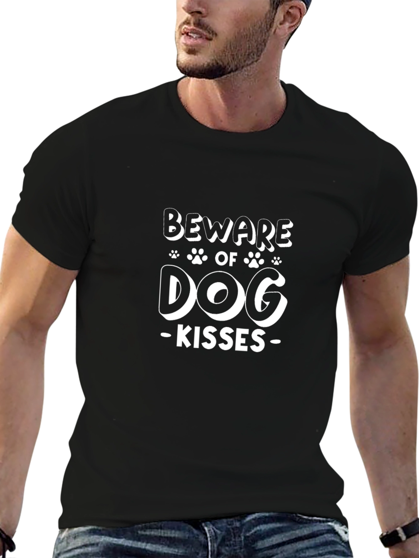 Beware of Dog Kisses Graphic T-Shirt
