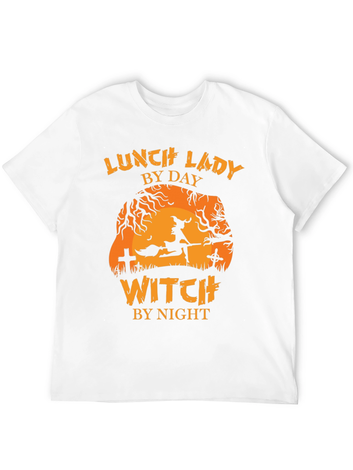 Lunch Lady by Day Witch by Night Halloween T-Shirt