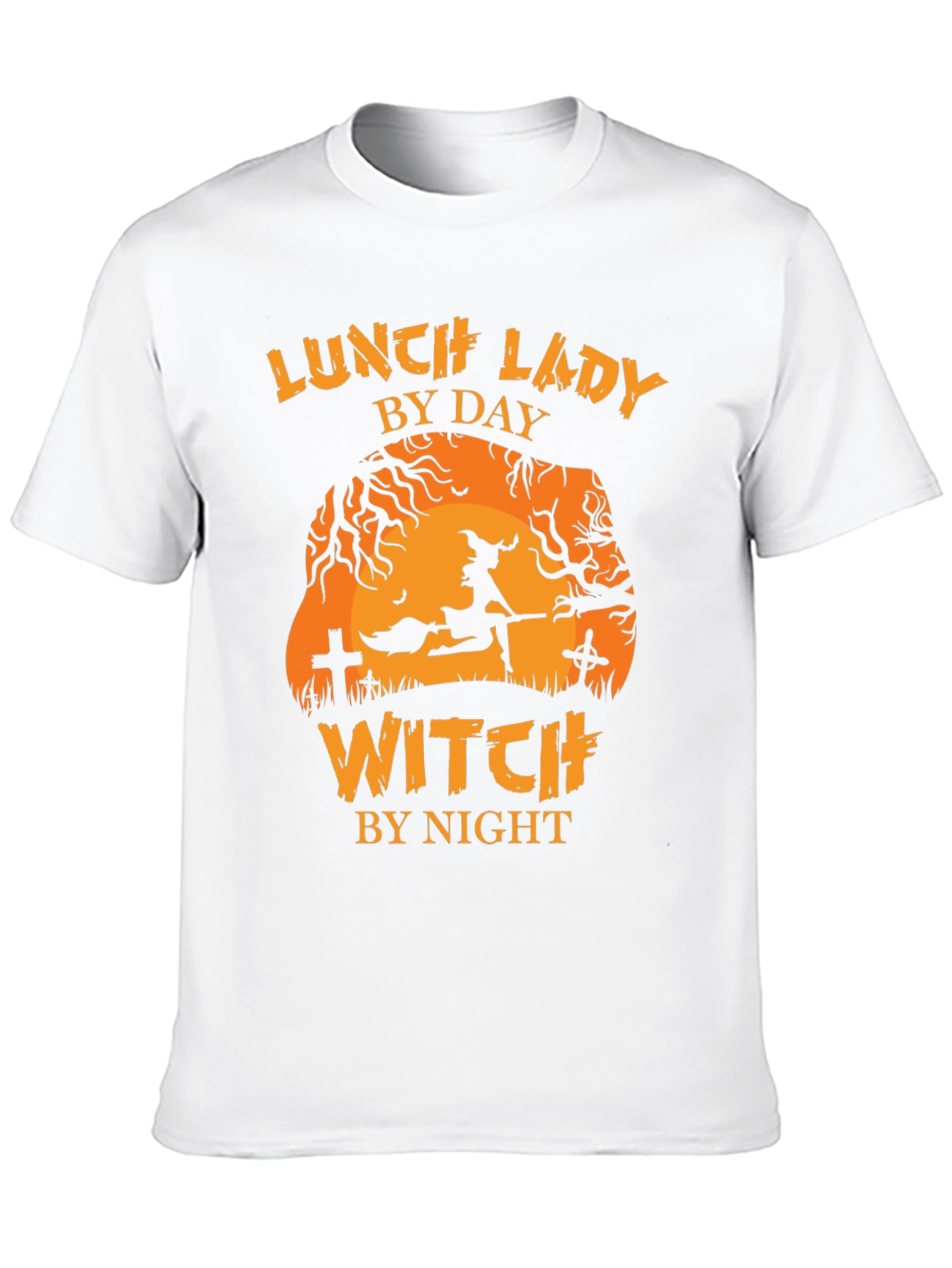 Lunch Lady by Day Witch by Night Halloween T-Shirt