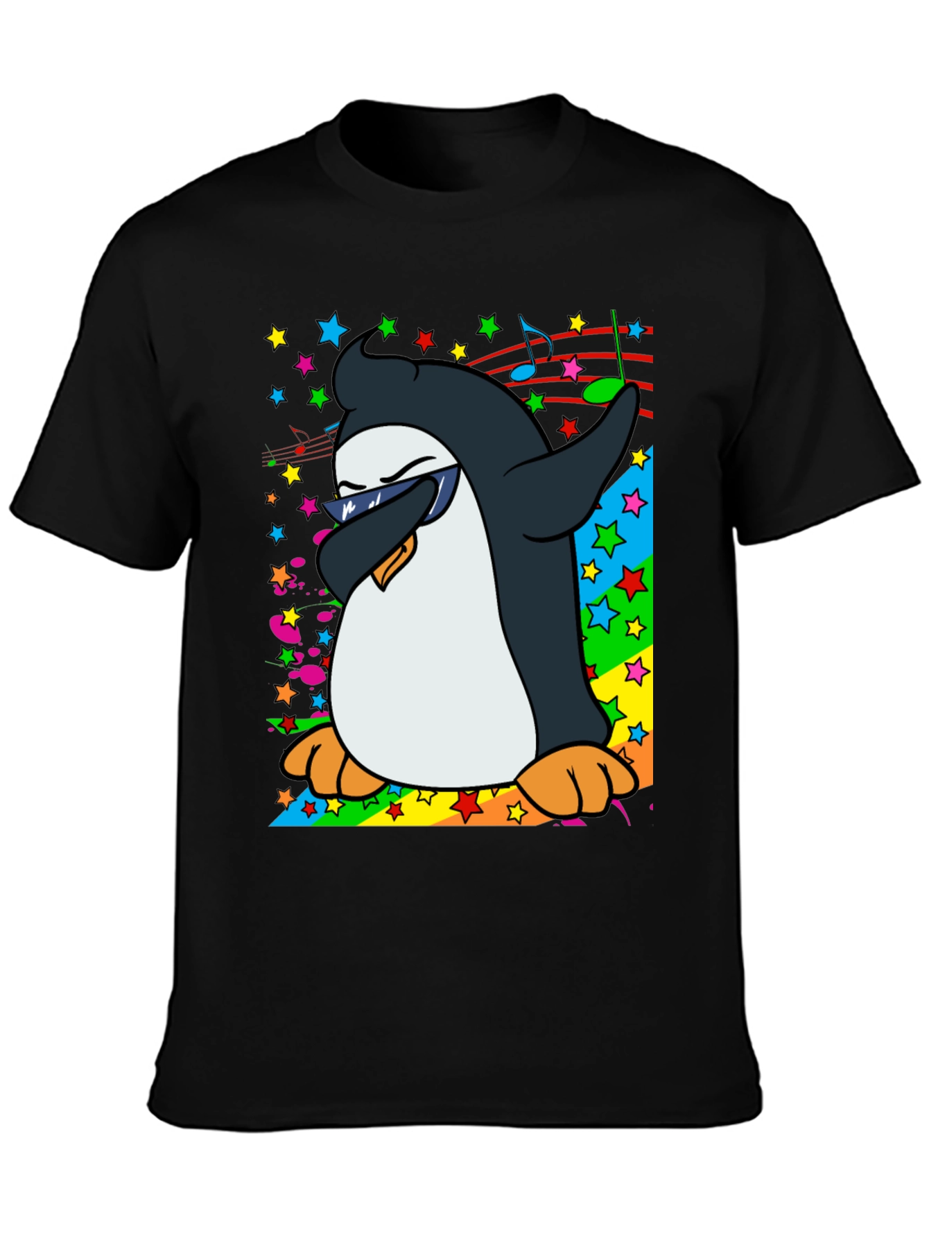 Dabbing Penguin Graphic T-Shirt