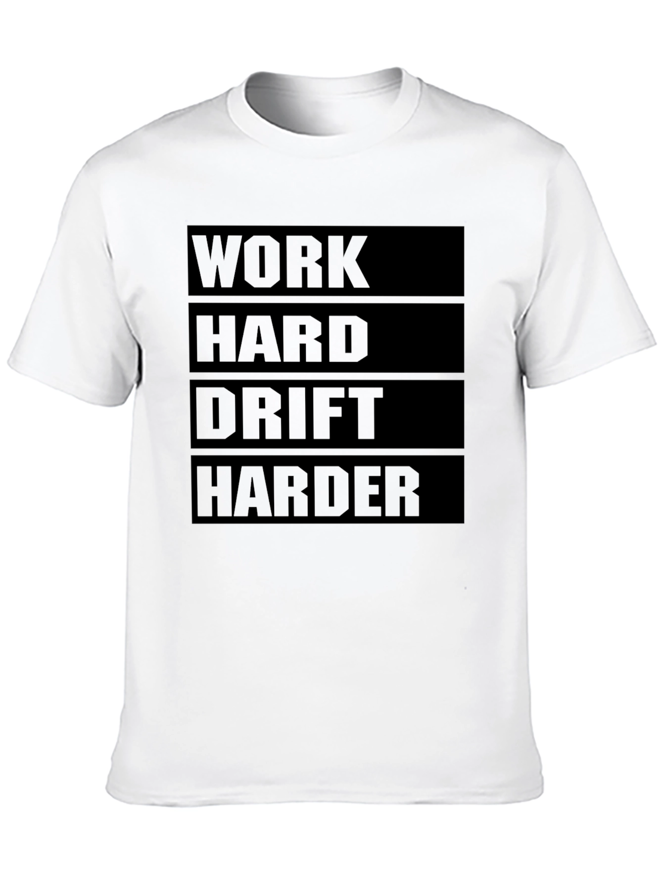 Work Hard Drift Harder Graphic Tee - Black