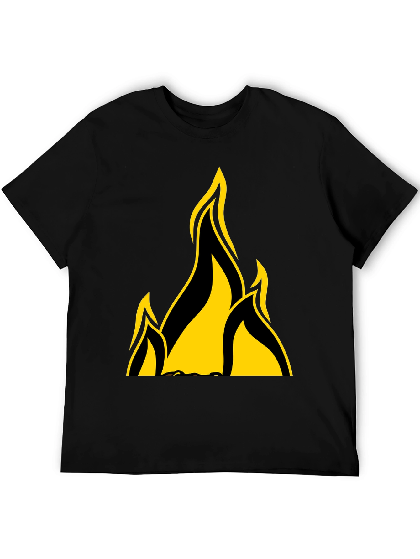 Flame Graphic Black T-Shirt