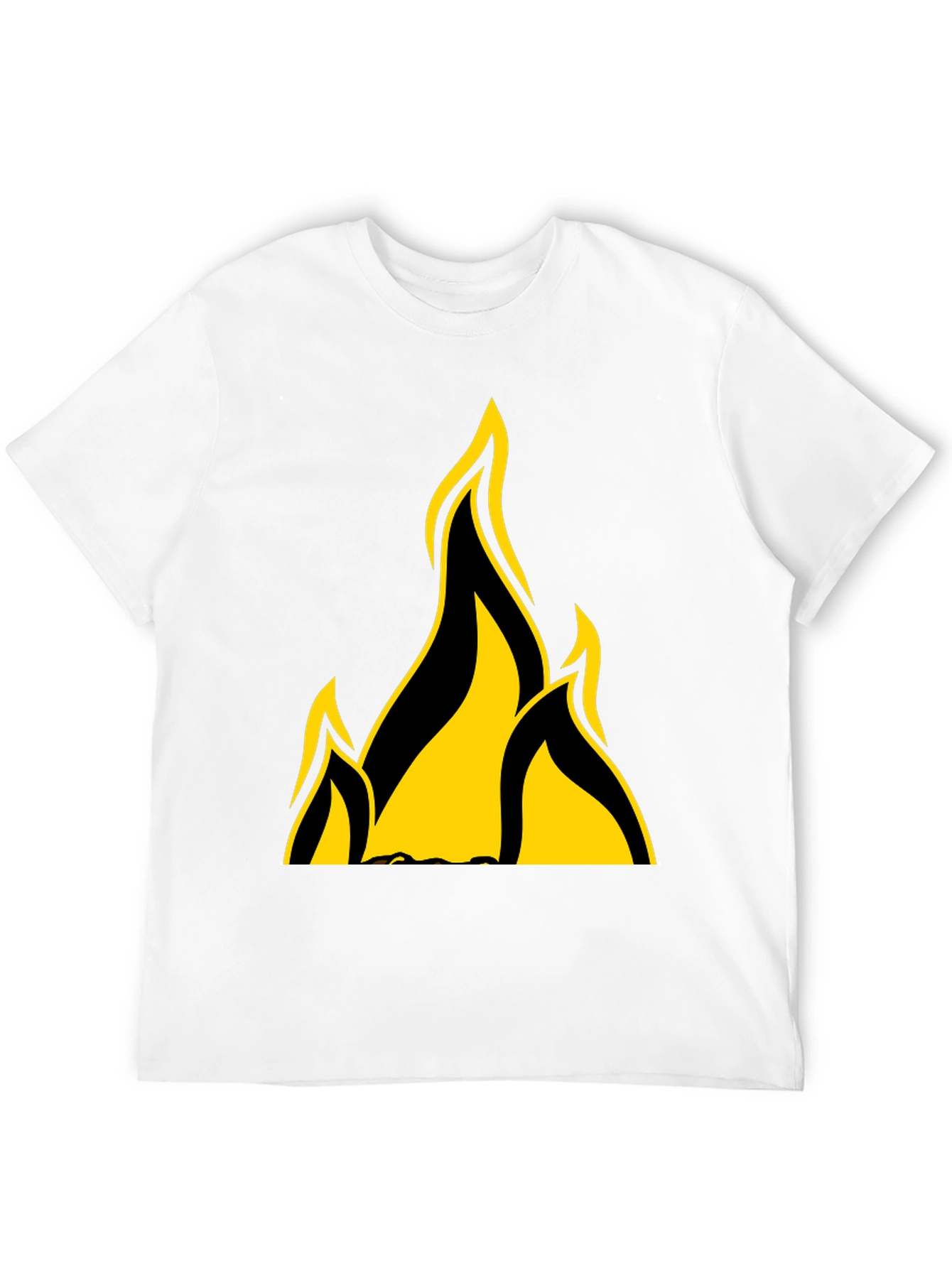Flame Graphic Black T-Shirt