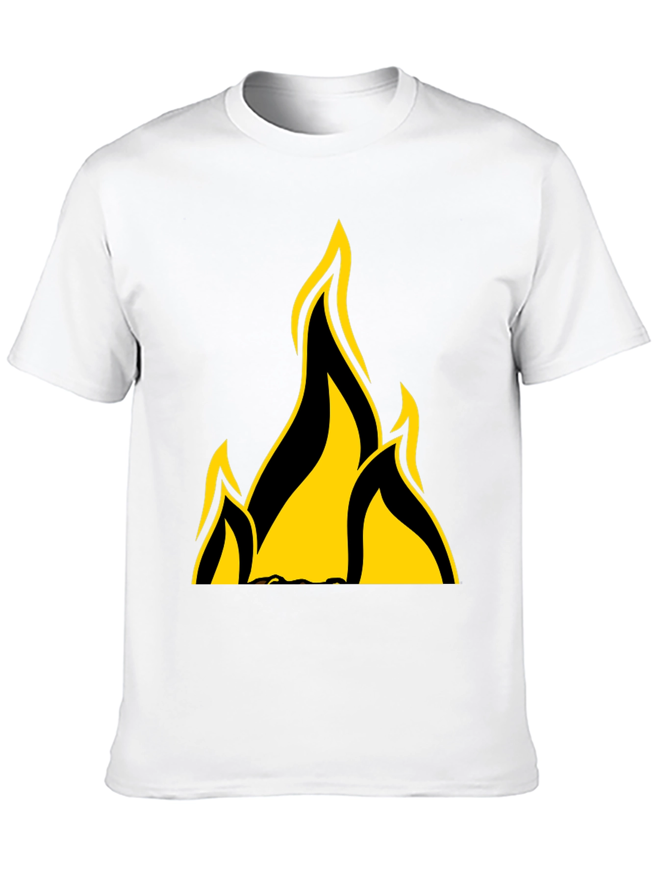 Flame Graphic Black T-Shirt