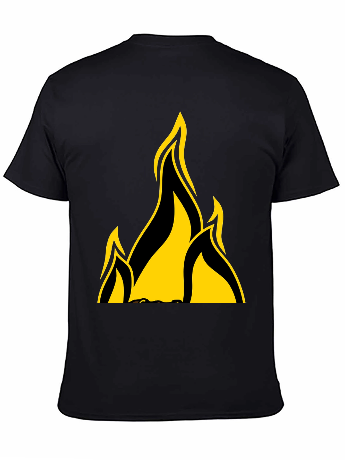 Flame Graphic Black T-Shirt