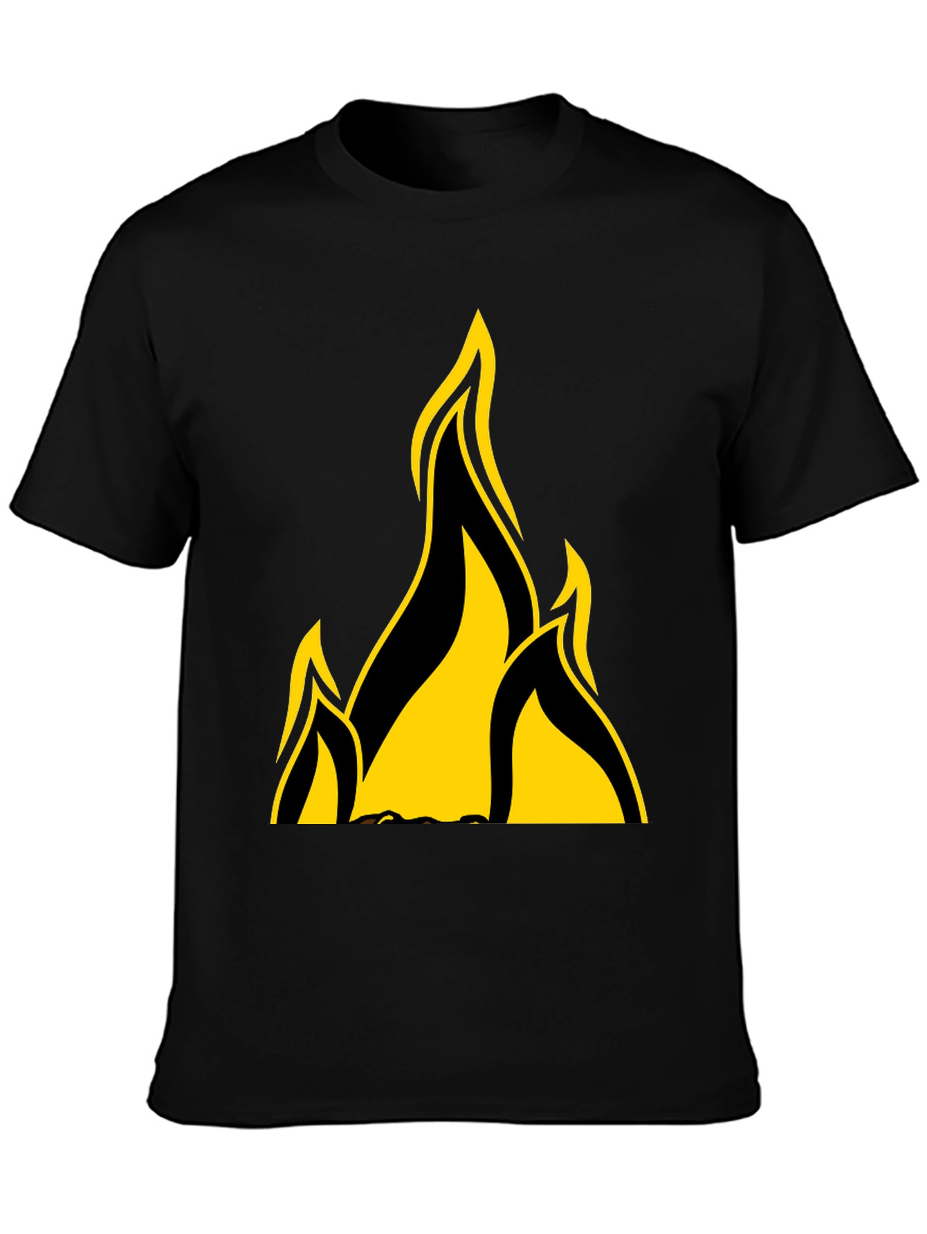 Flame Graphic Black T-Shirt