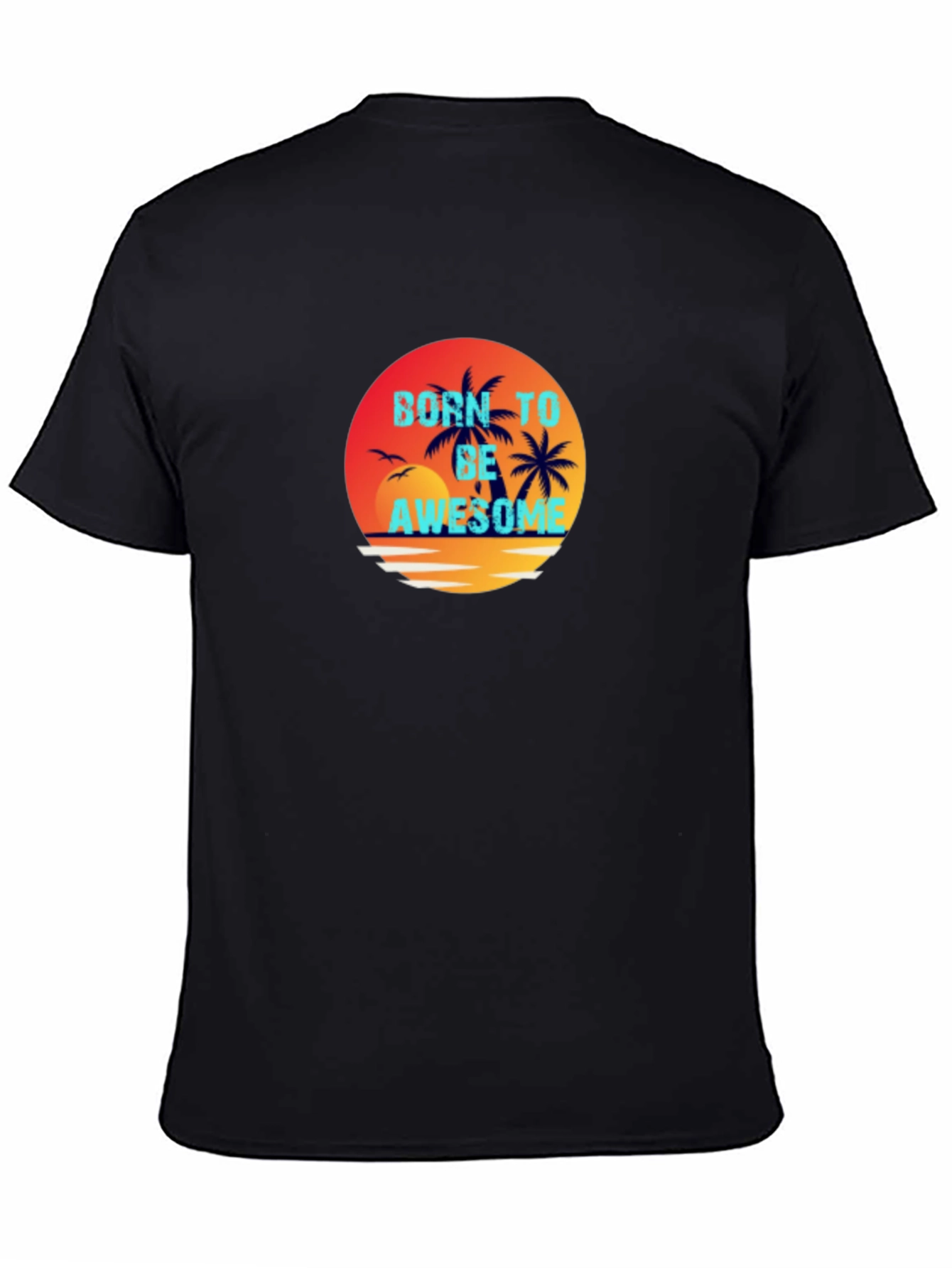 Born To Be Awesome Graphic Tee - Black