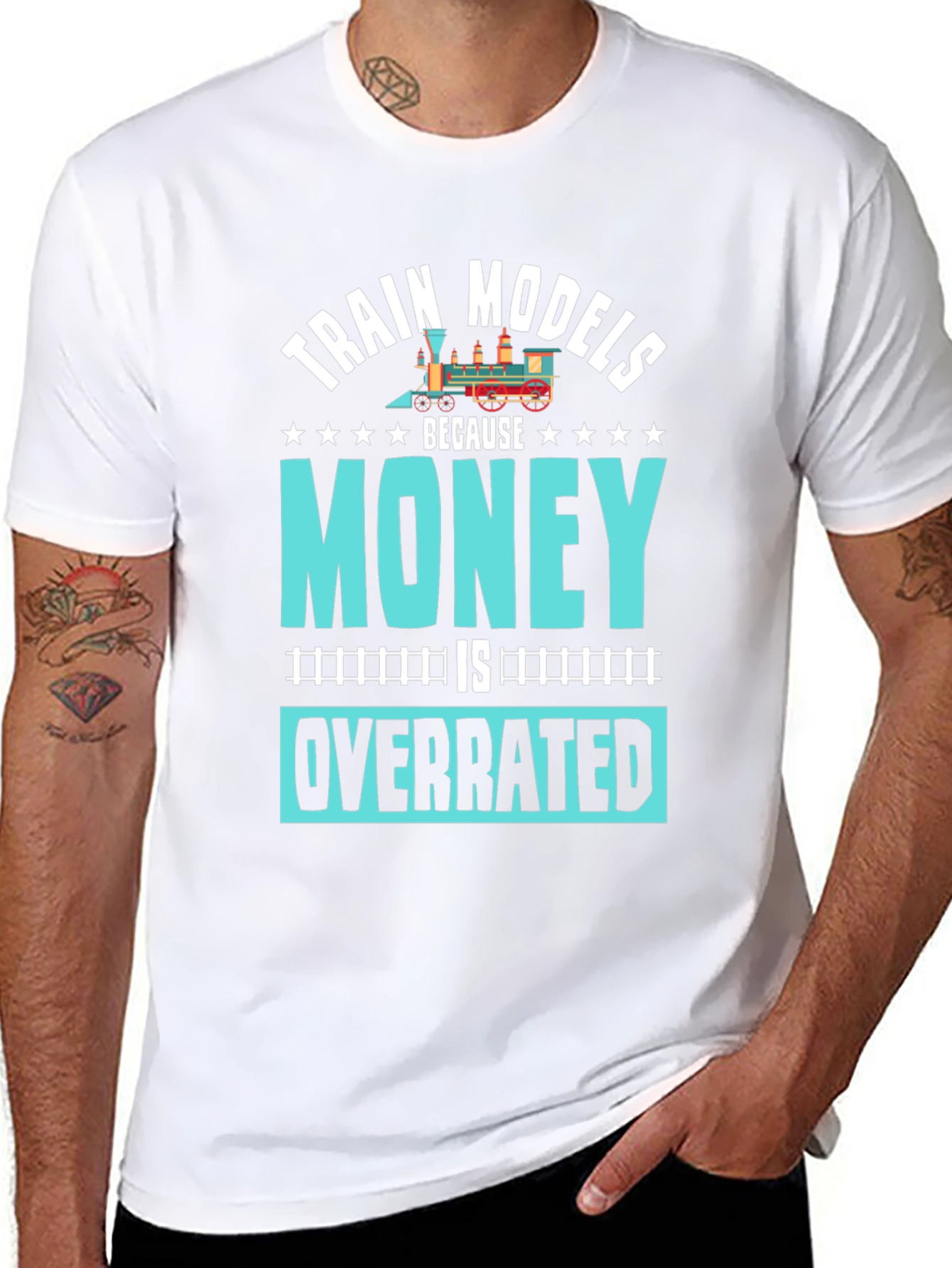 Train Models Overrated Hobby T-Shirt