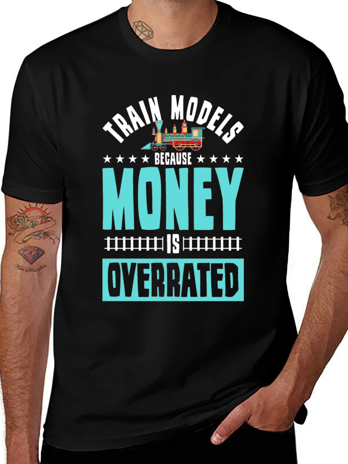 Train Models Overrated Hobby T-Shirt